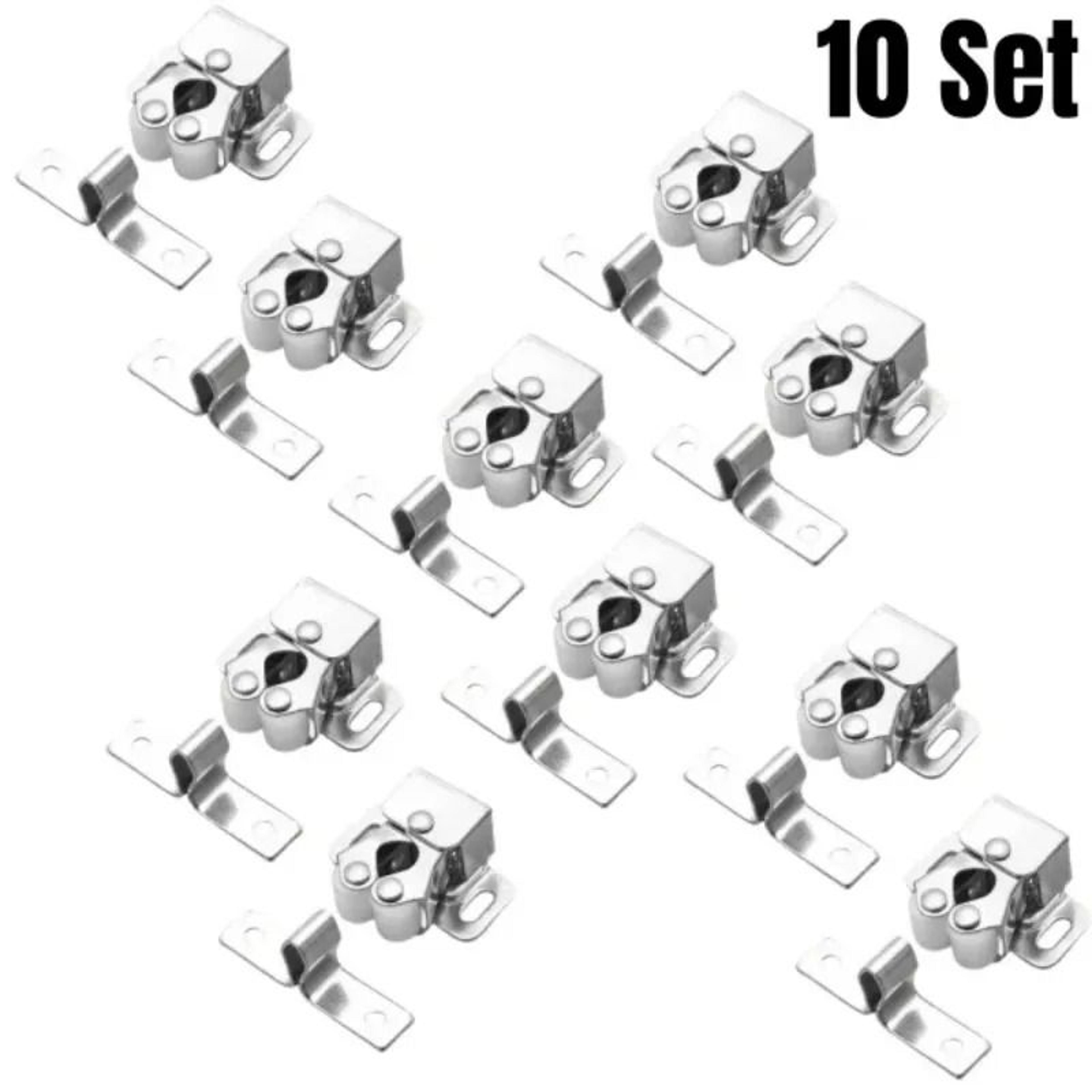 Double Roller Cabinet Catch Latches With Spear Strike  Press Lock Buckles For Wardrobe Cupboard  Cl 7