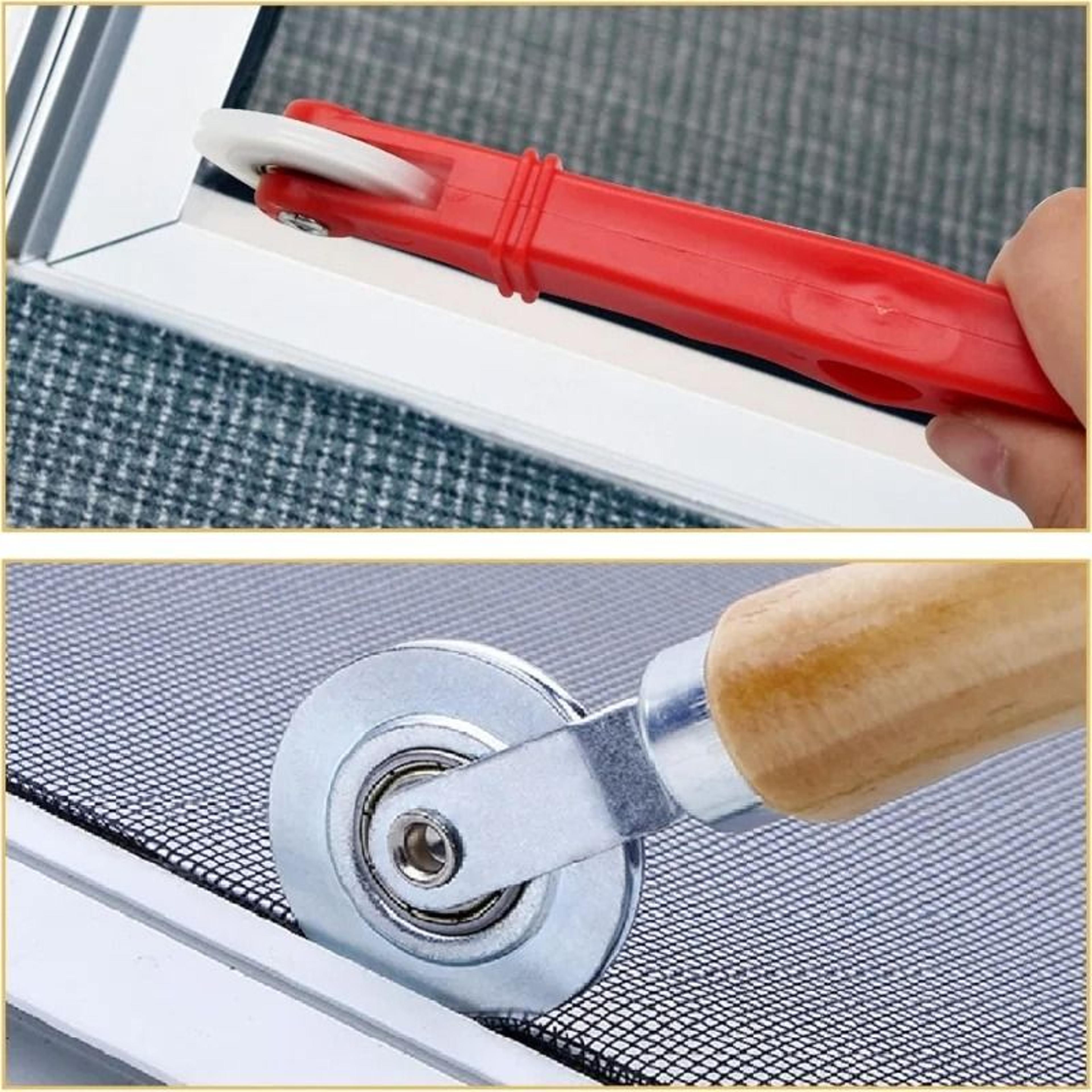 DualWheel Screen Rolling Tool  Convex  Concave Spline Roller With Steel Bearings For Window  Door R 1