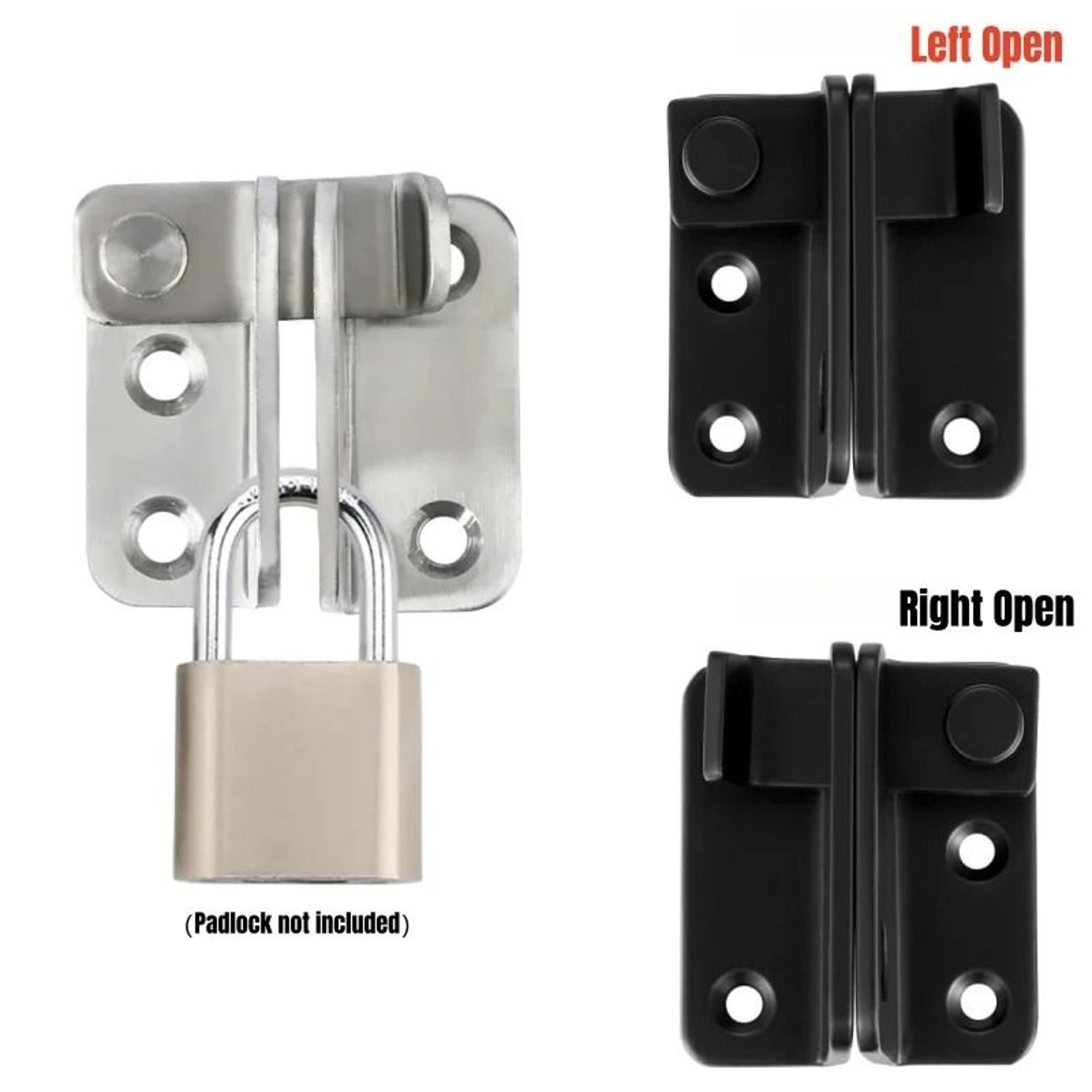 stainless steel padlock flip latch – heavy-duty gate slide bolt safety catch for barn, shed & cabinet doors