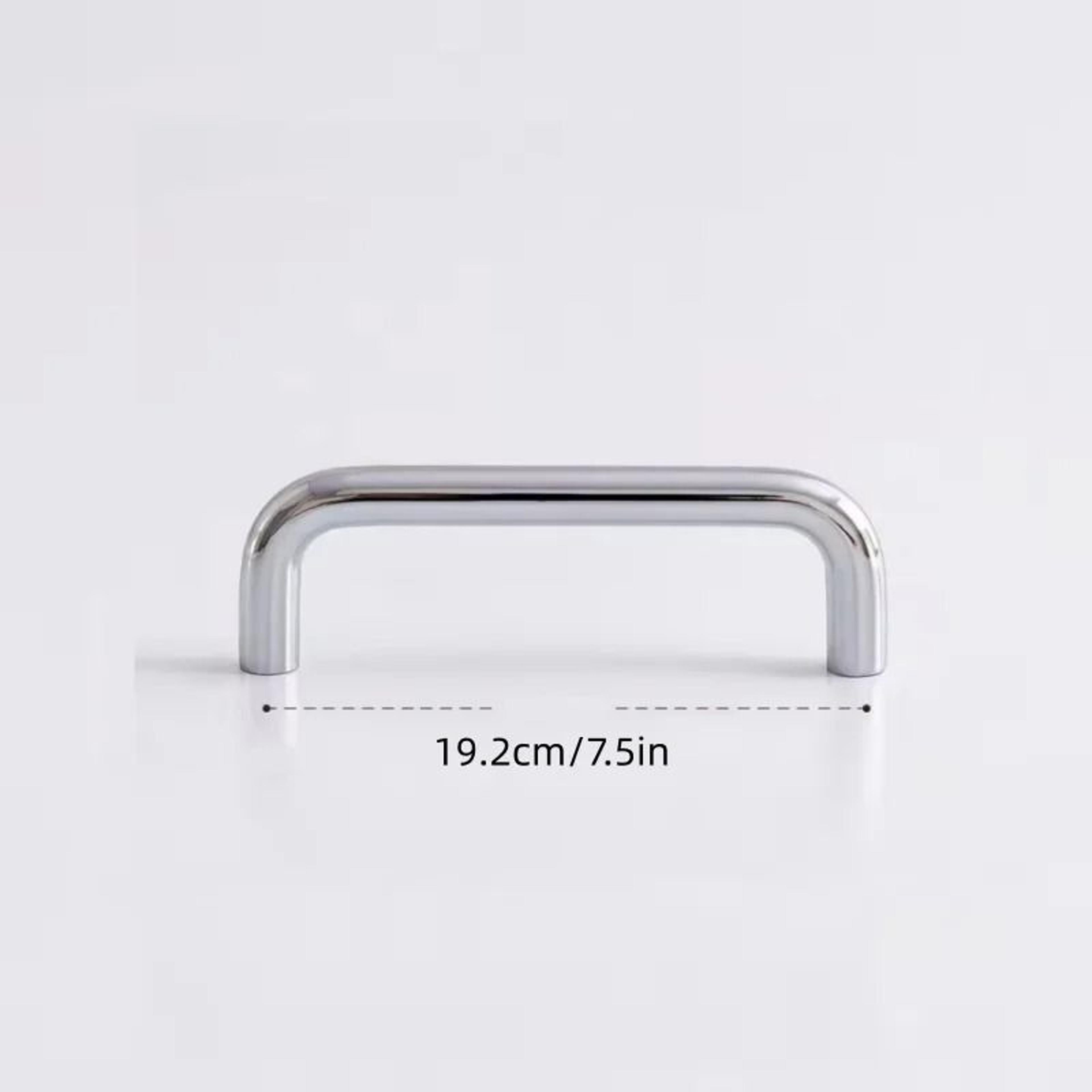 Solid Stainless Steel UType Cabinet Handles  Silver Wardrobe  Drawer Pull Knobs 64mm320mm 14