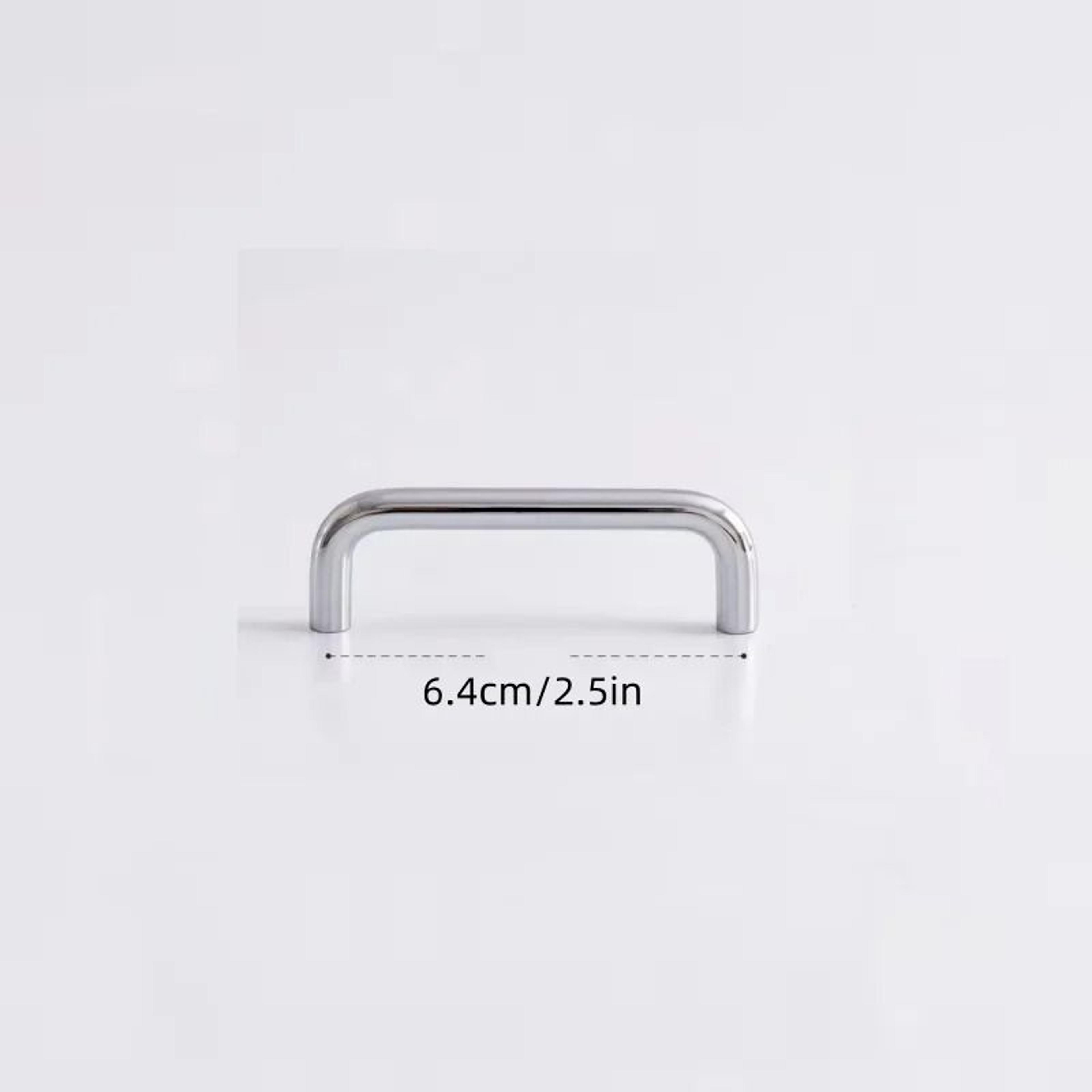 Solid Stainless Steel UType Cabinet Handles  Silver Wardrobe  Drawer Pull Knobs 64mm320mm 7