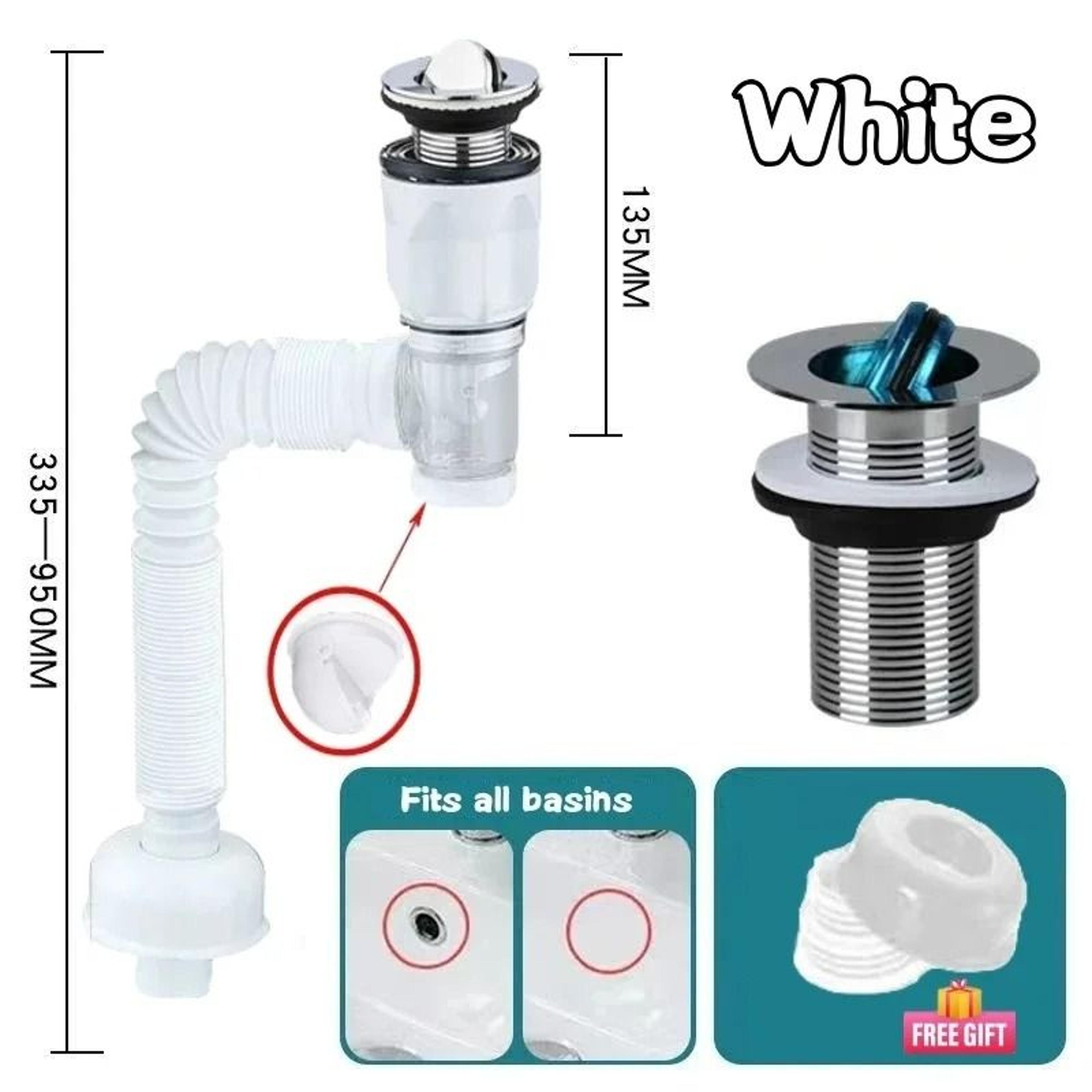 Universal FlipTop Kitchen Sink Drain  Retractable Deodorizing Downspout  Flexible AntiClogging Filt 7