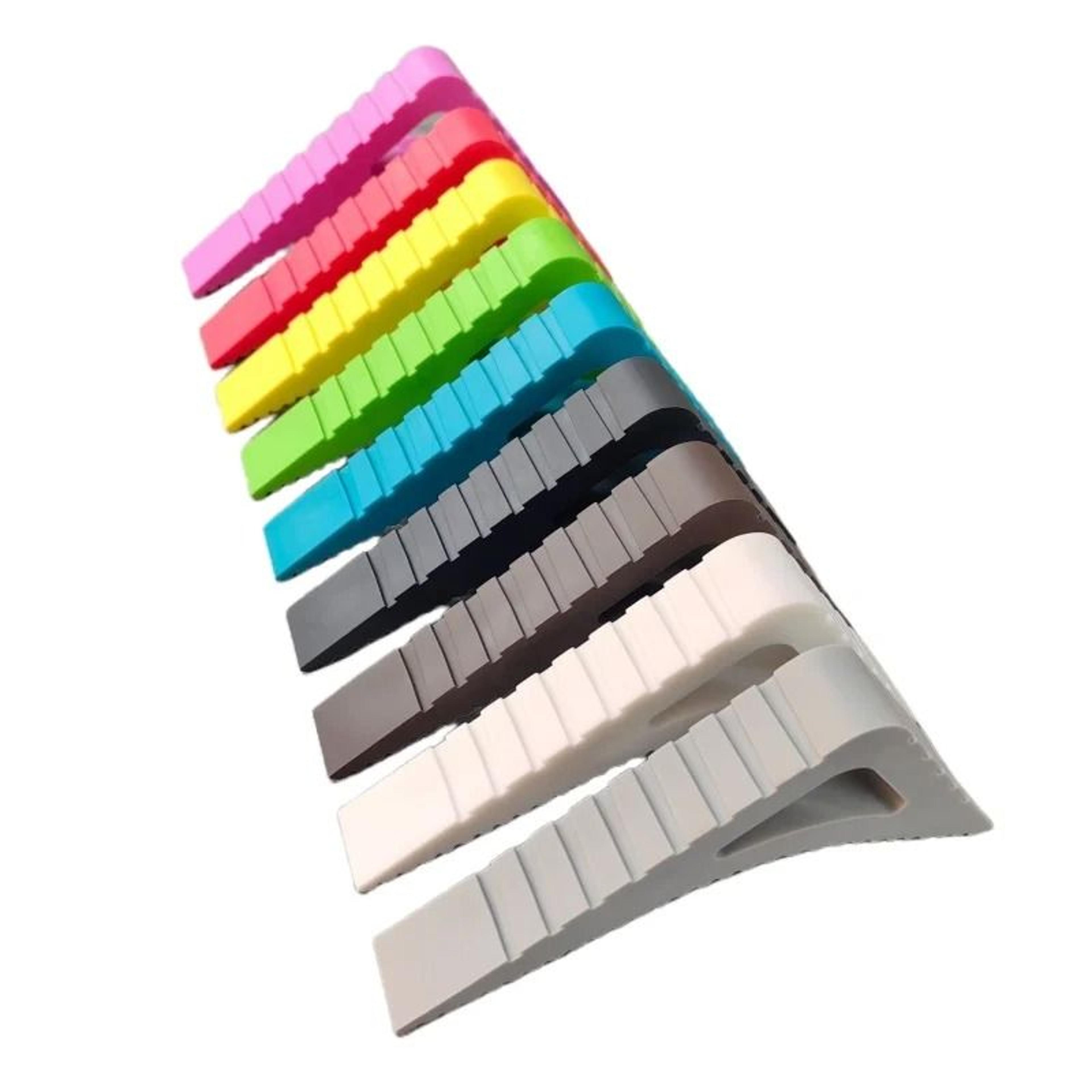 MultiUse ShockAbsorbent Rubber Door Stoppers  HeavyDuty AntiCollision Doorstop Wedges 4