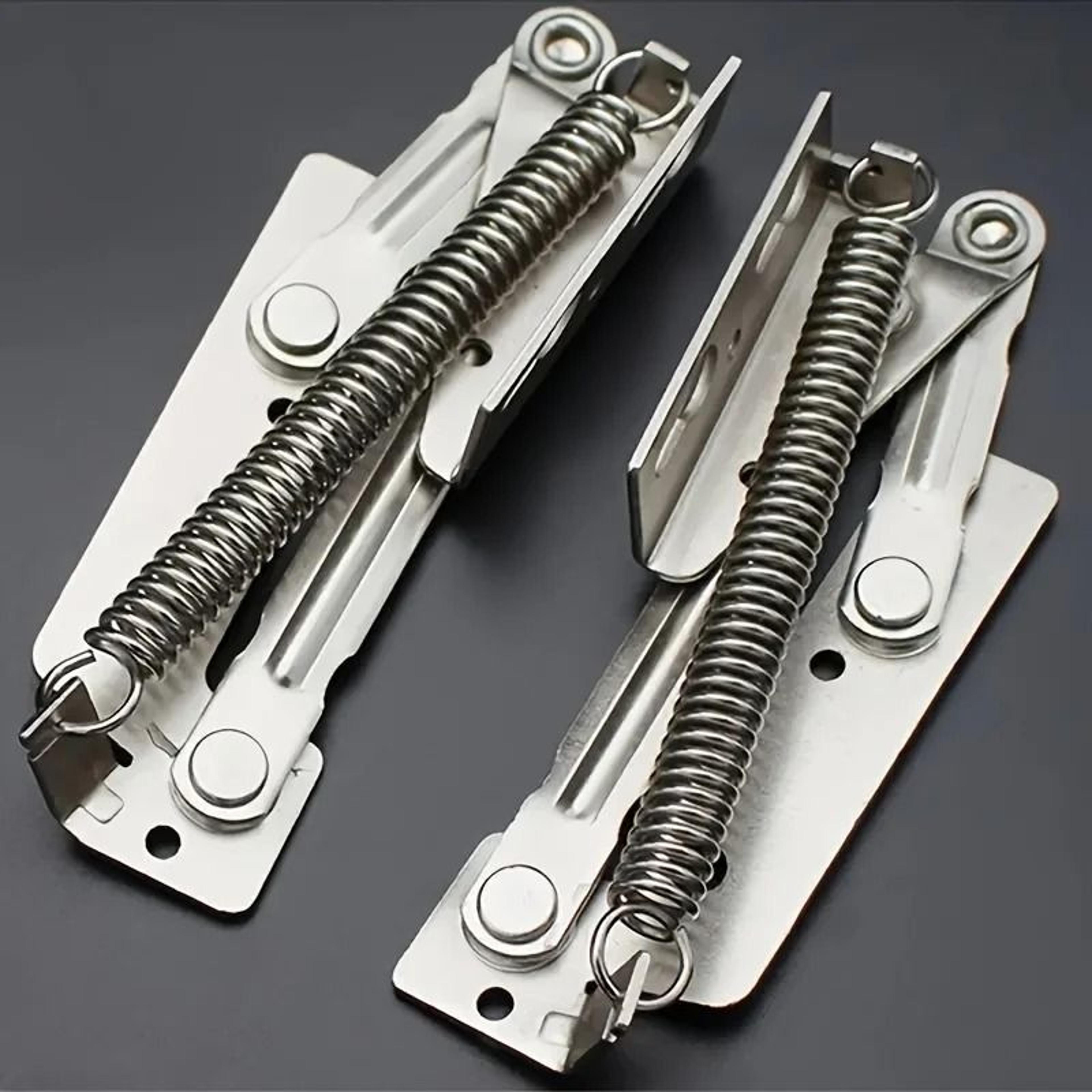2Piece 80Degree Spring Hinges Set  Cabinet Door Foldable Lifting Brackets  Sofa Sprung Lifters 3