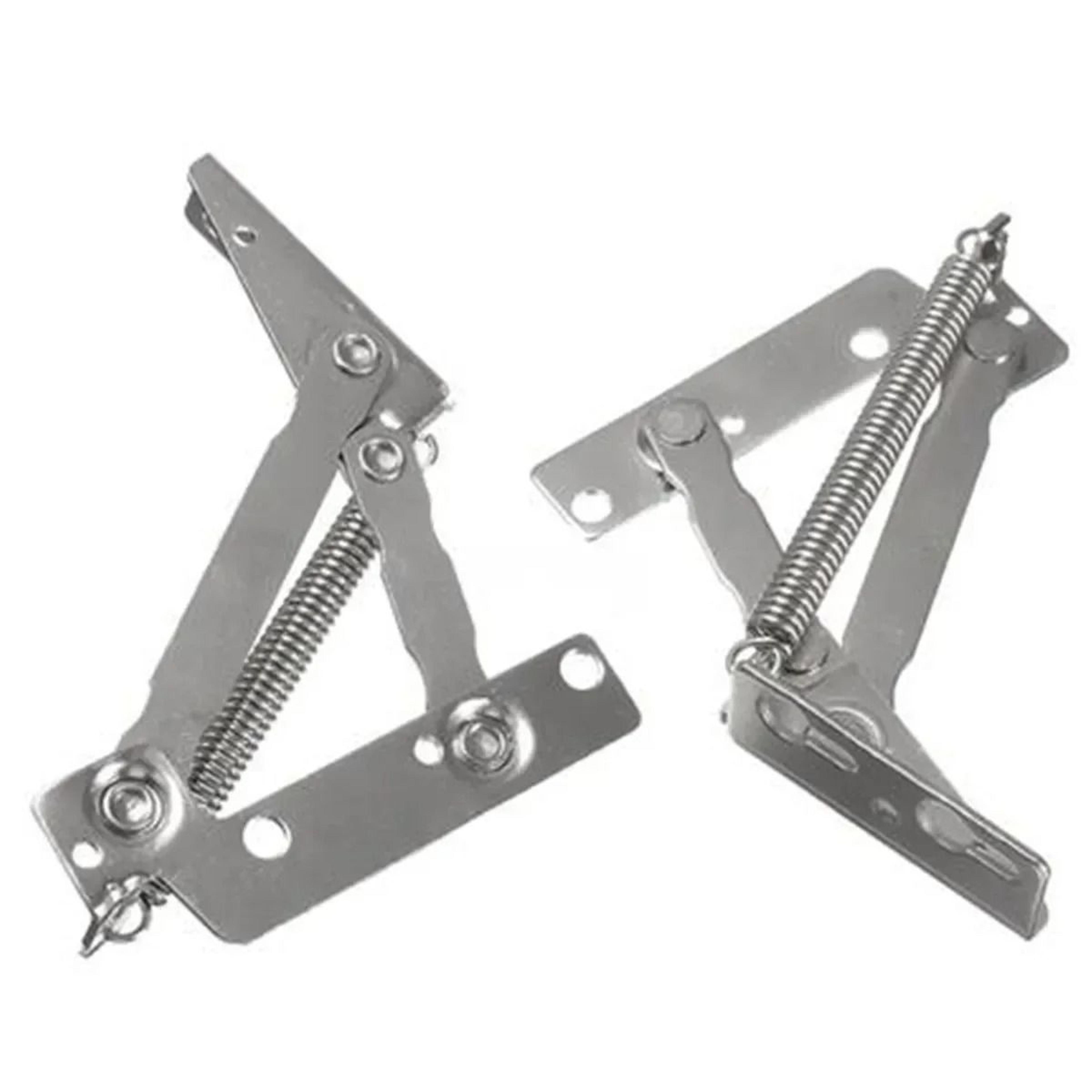 2Piece 80Degree Spring Hinges Set  Cabinet Door Foldable Lifting Brackets  Sofa Sprung Lifters 6
