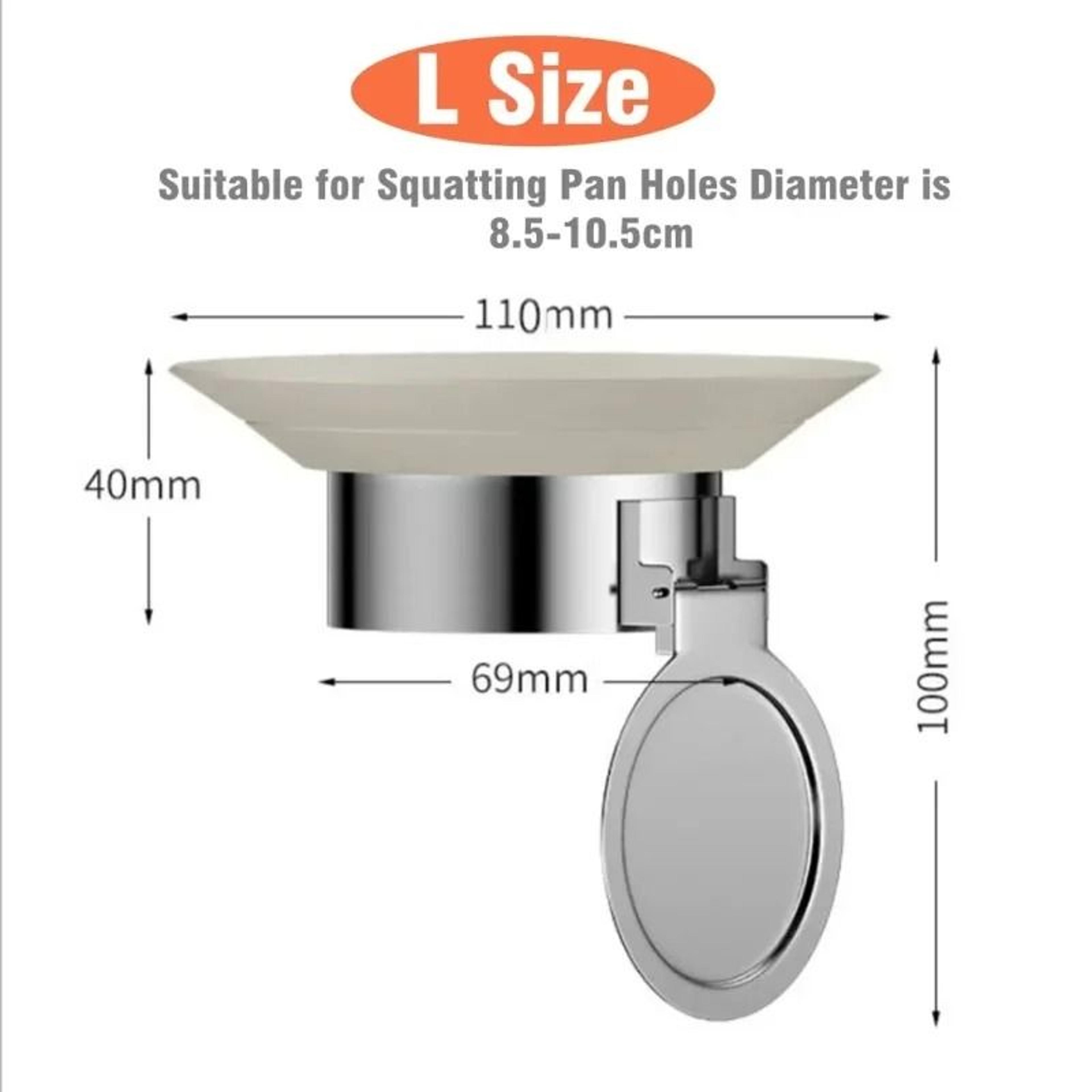 304 Stainless Steel Toilet Drain Odor Stopper  AntiSmell  AntiInsect Squatting Pan Plug 8