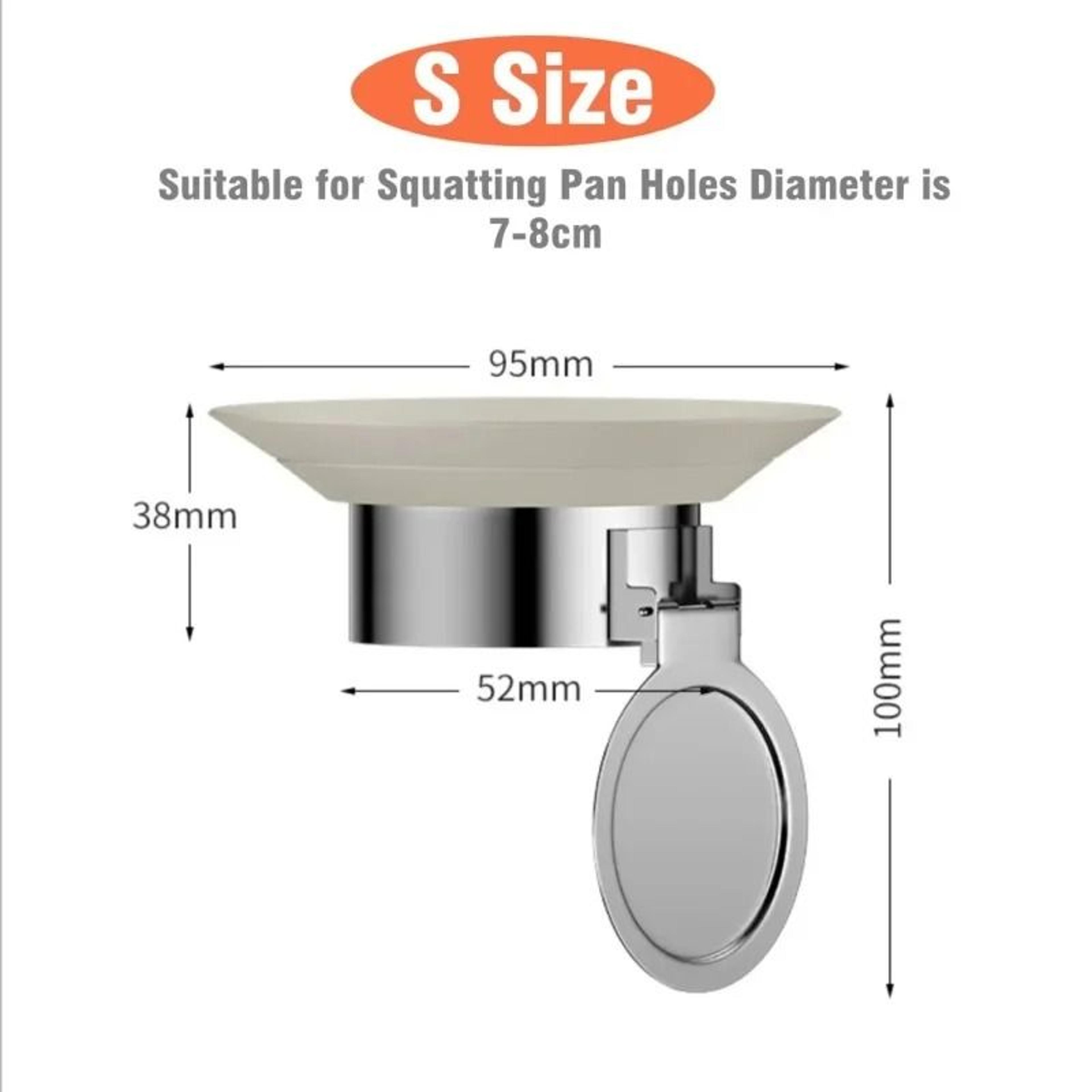 304 Stainless Steel Toilet Drain Odor Stopper  AntiSmell  AntiInsect Squatting Pan Plug 7