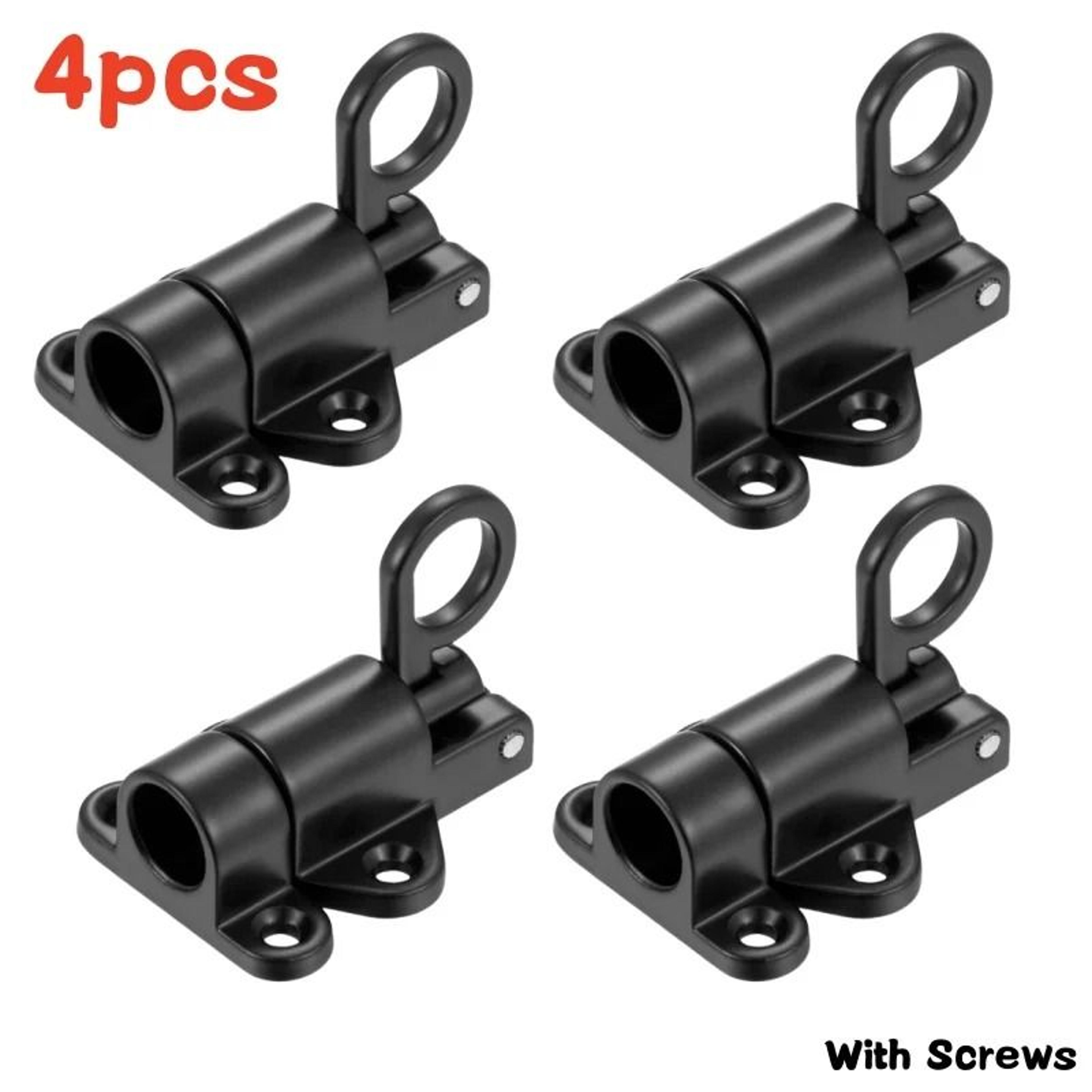 4Pack Aluminum Alloy SelfClosing Latches  Automatic Spring Bounce Door  Window Security Bolt Lock 8