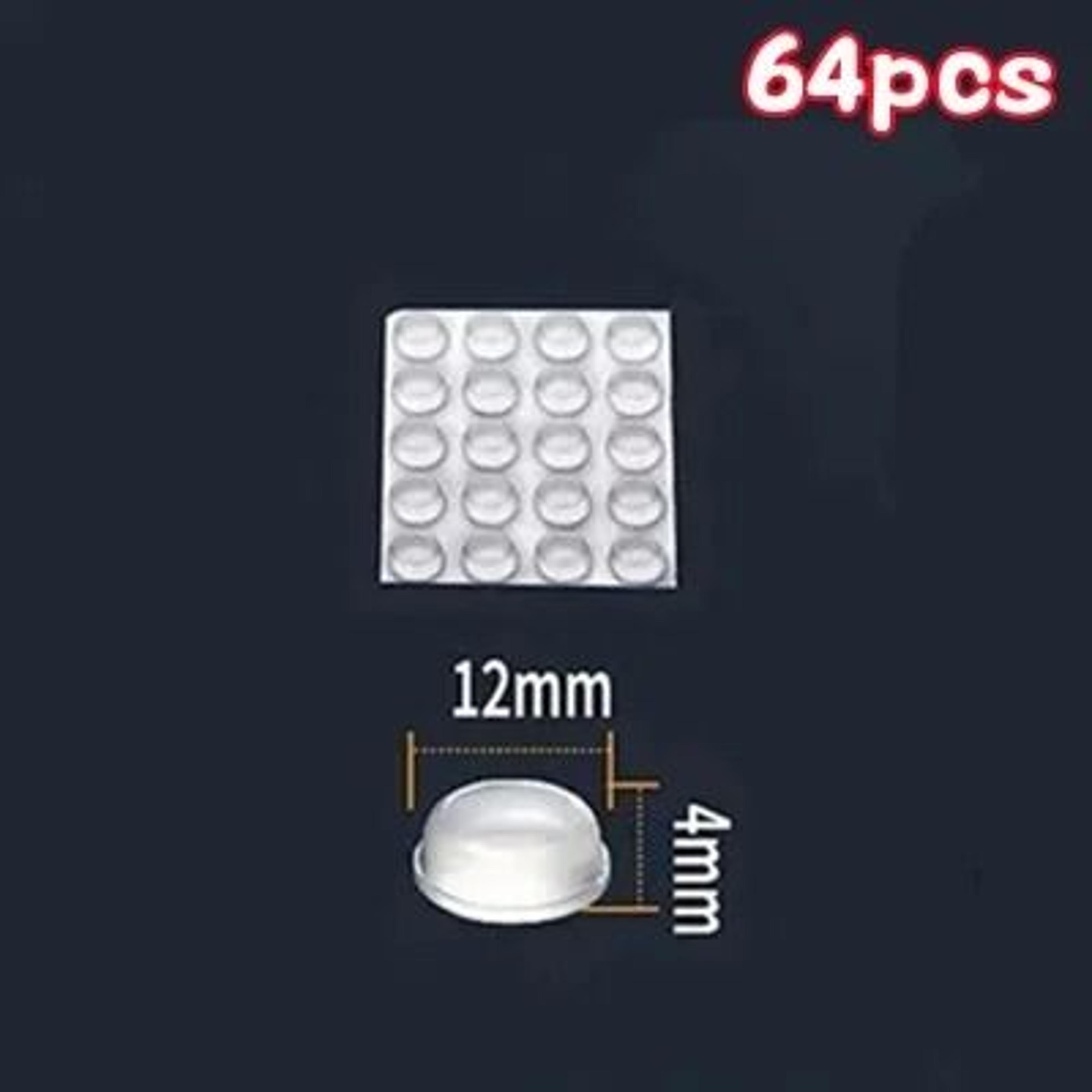 100Pack SelfAdhesive Transparent Rubber Door Stops  Silicone Furniture Buffer  Cabinet Bumper Pads 6