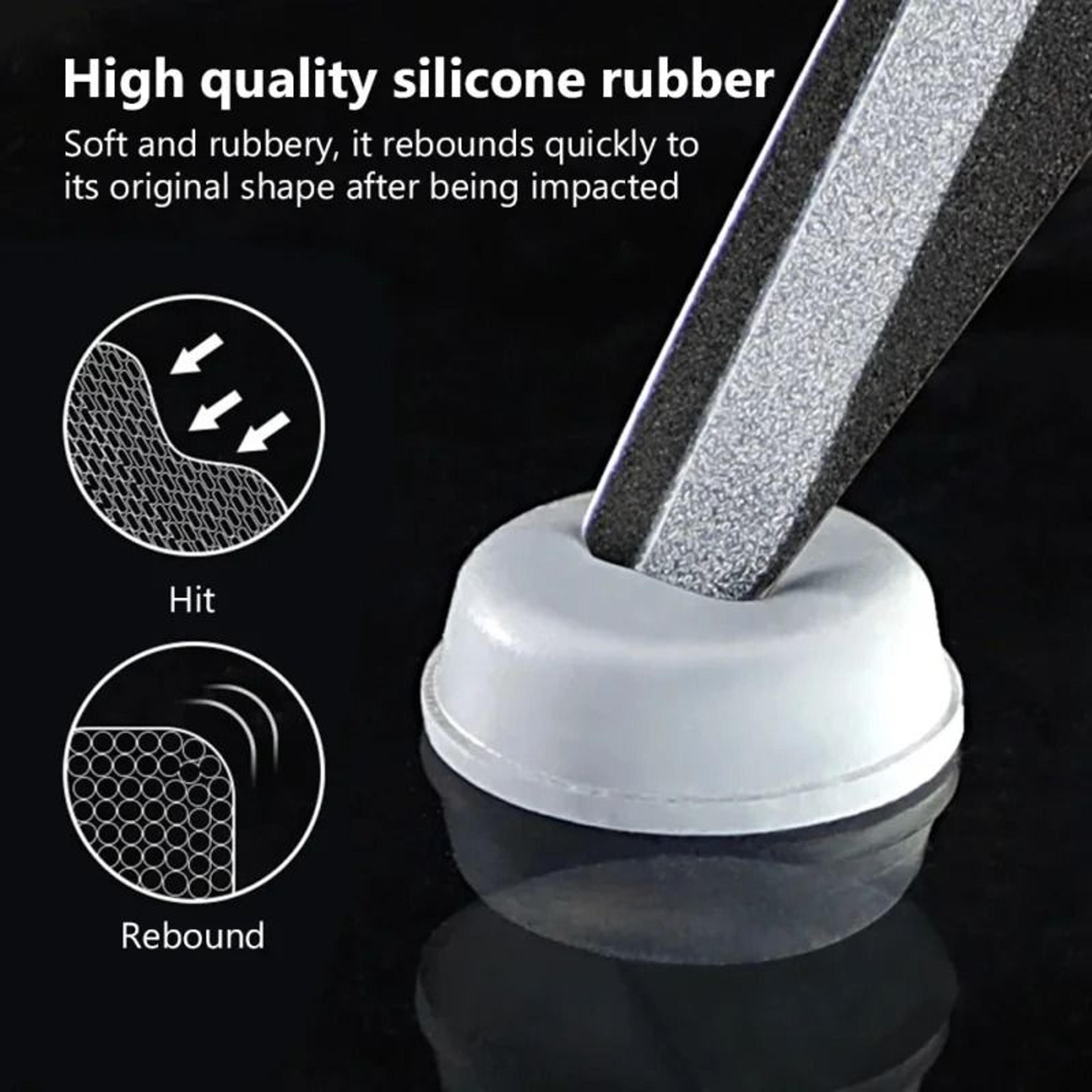 100Pack SelfAdhesive Transparent Rubber Door Stops  Silicone Furniture Buffer  Cabinet Bumper Pads 4