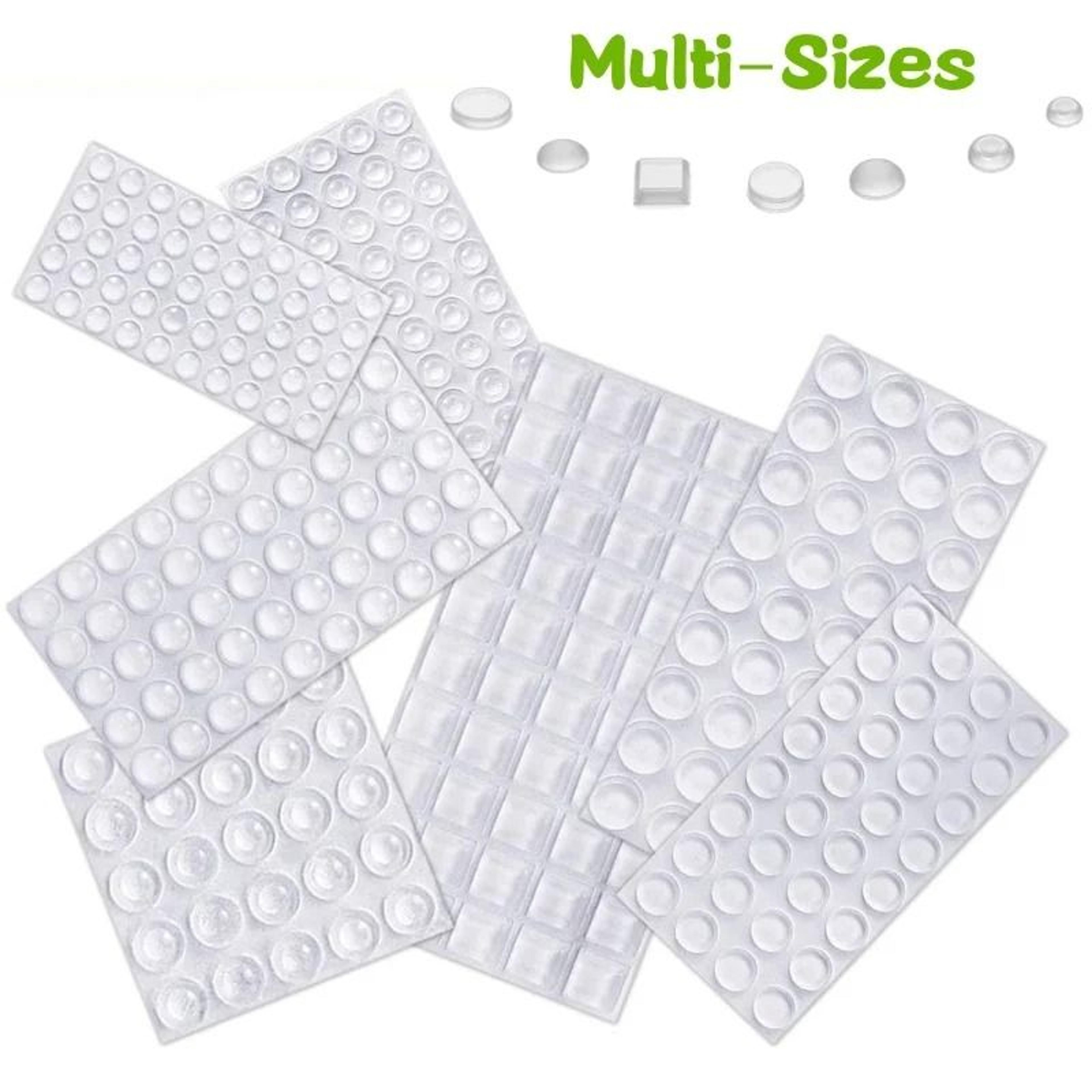100Pack SelfAdhesive Transparent Rubber Door Stops  Silicone Furniture Buffer  Cabinet Bumper Pads 1