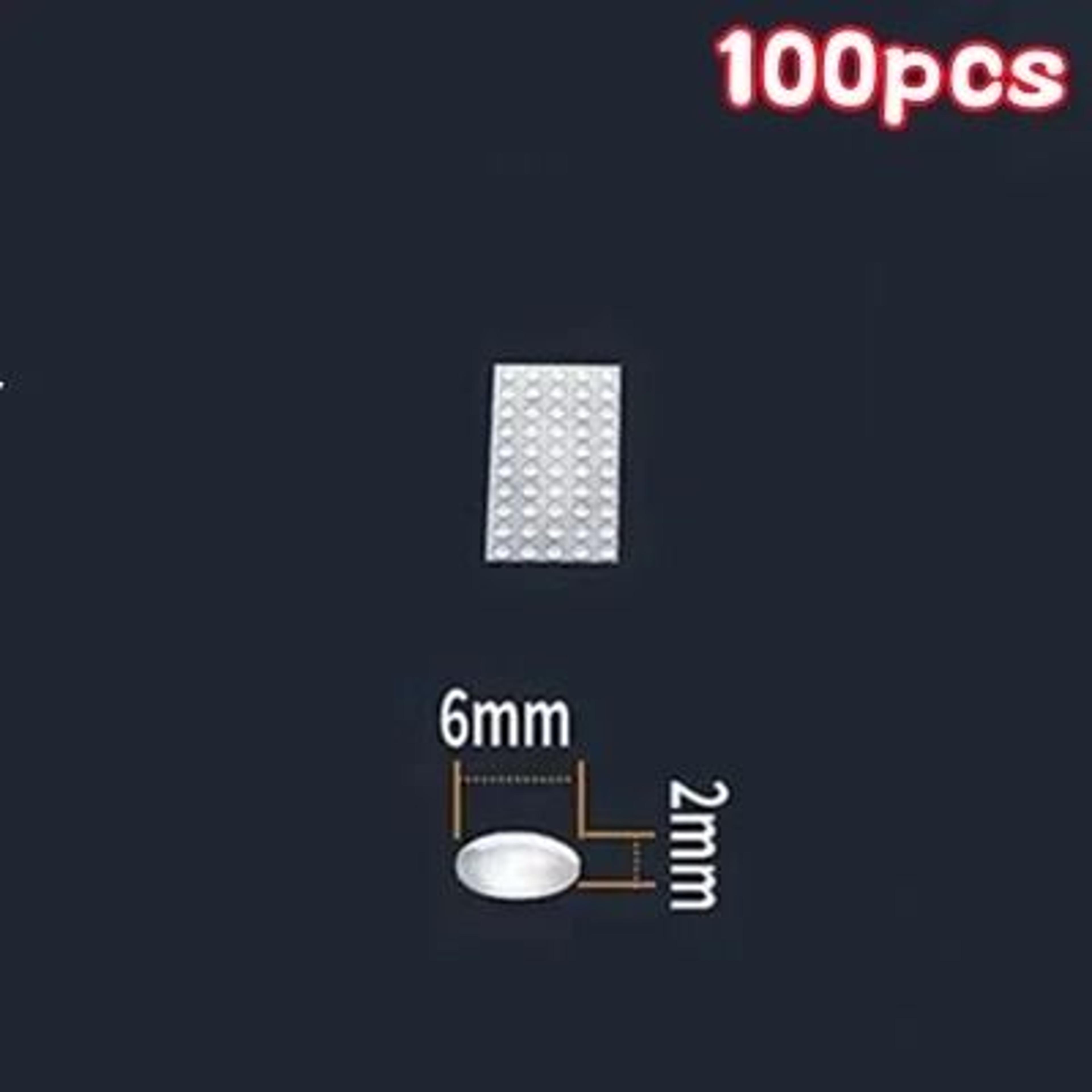 100Pack SelfAdhesive Transparent Rubber Door Stops  Silicone Furniture Buffer  Cabinet Bumper Pads 8