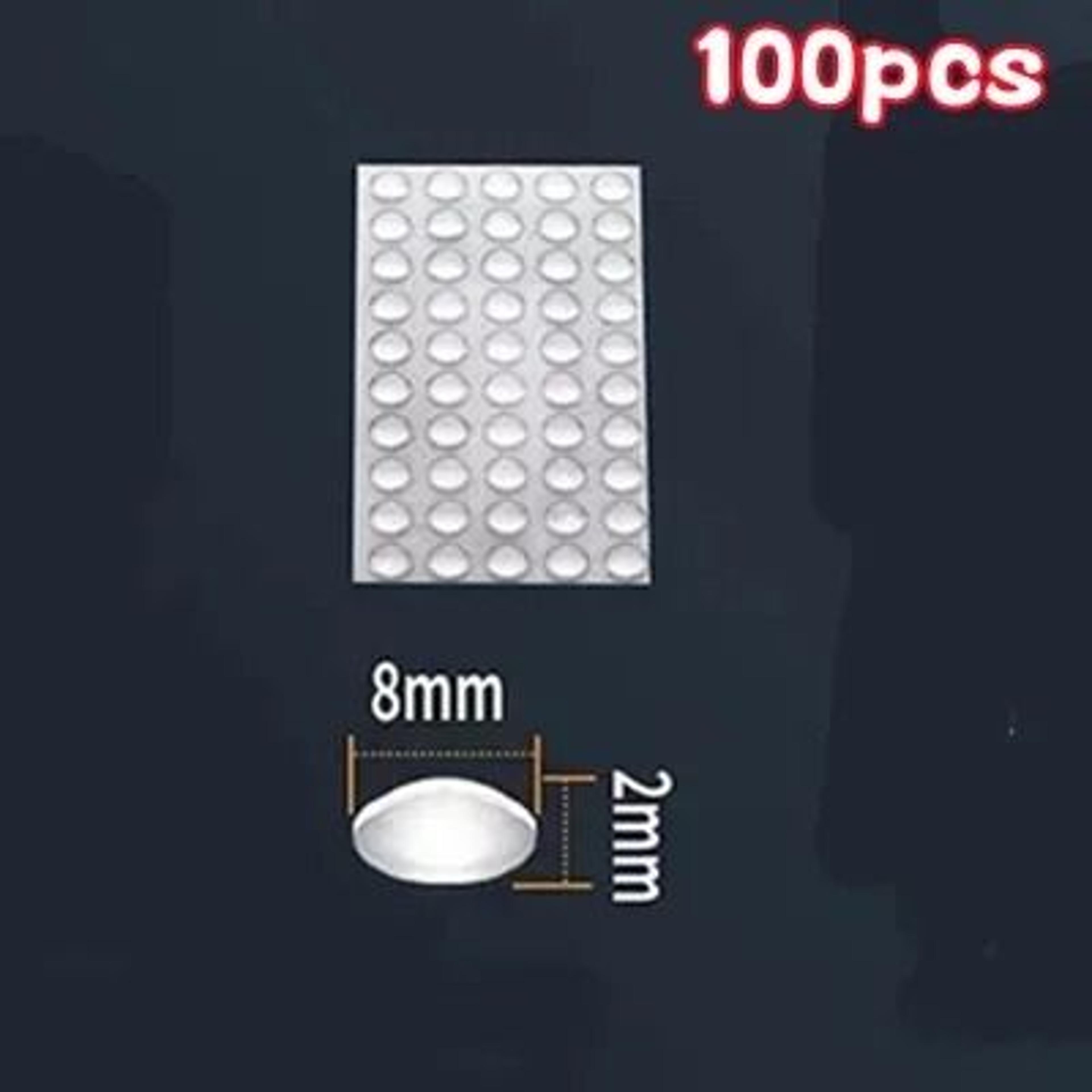 100Pack SelfAdhesive Transparent Rubber Door Stops  Silicone Furniture Buffer  Cabinet Bumper Pads 9