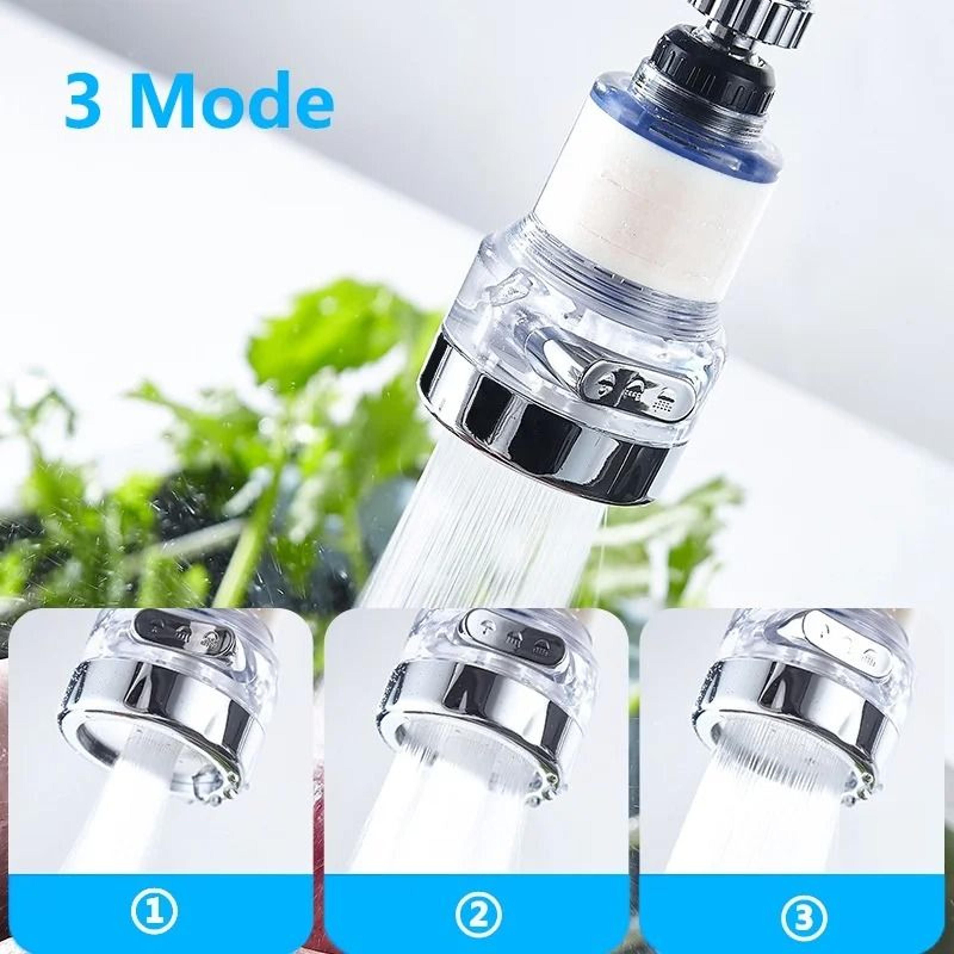 3-mode 360° rotating faucet water purifier filter – universal tap aerator with pp cotton filtration