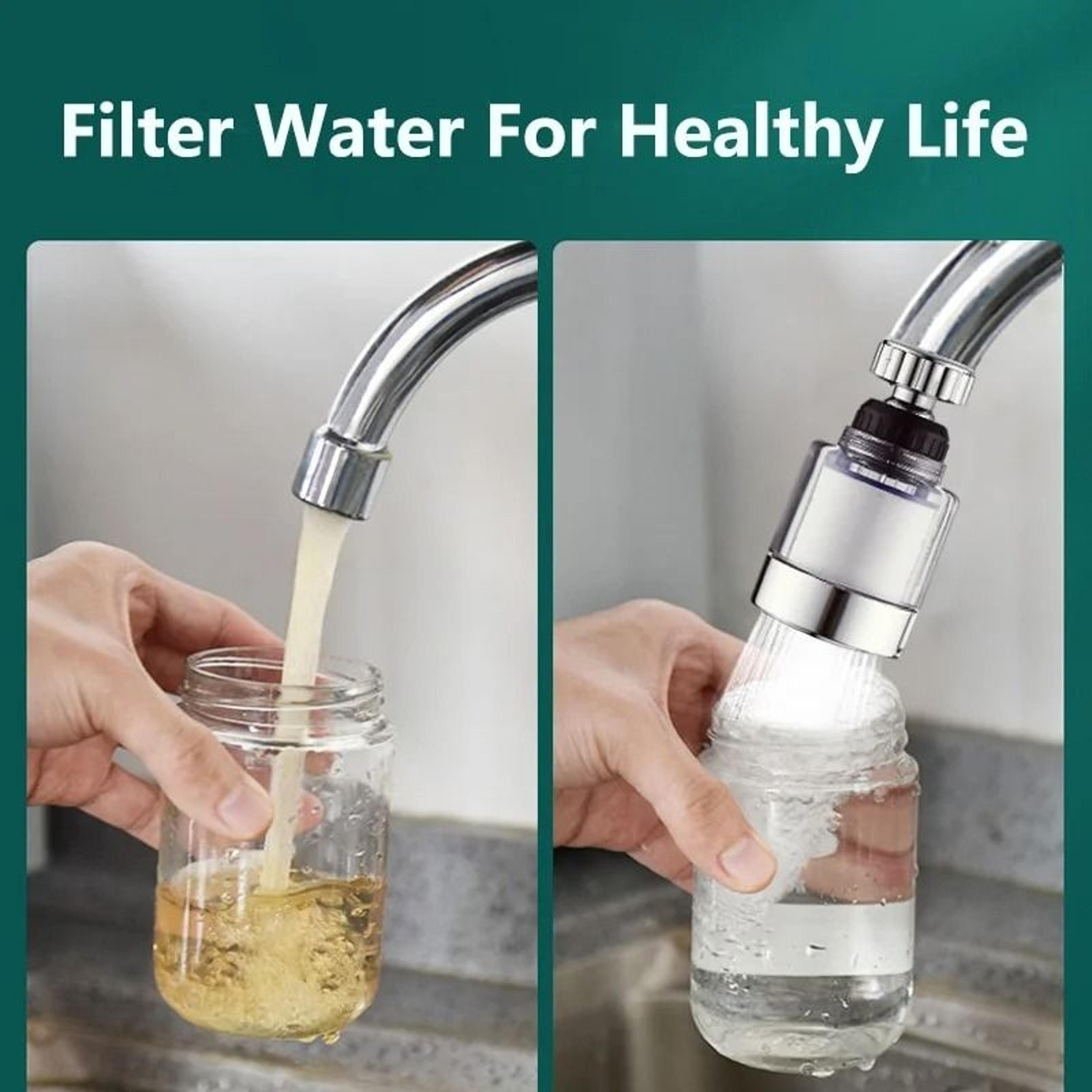 3Mode 360 Rotating Faucet Water Purifier Filter  Universal Tap Aerator With PP Cotton Filtration 3