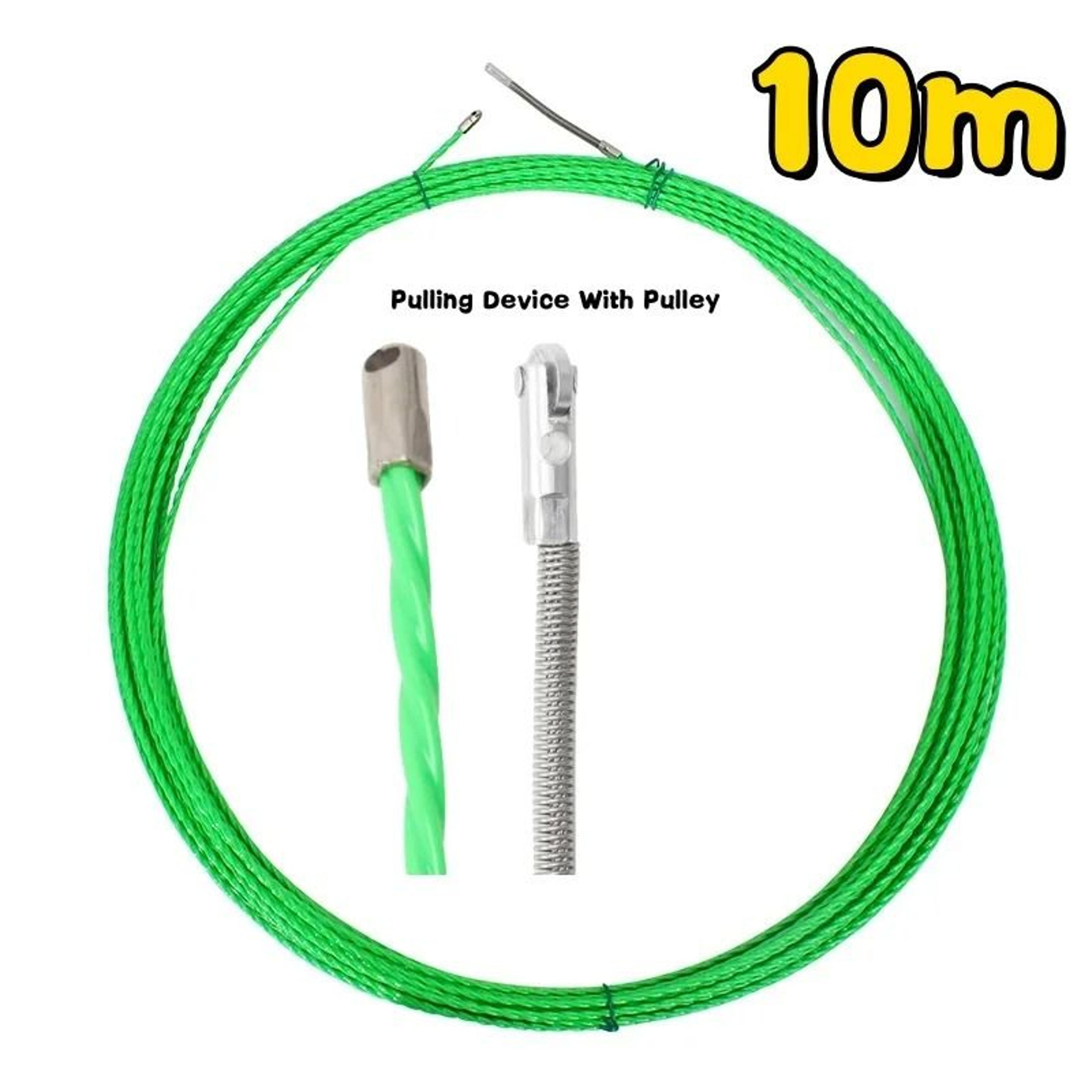 Universal Wire Threading Device 5m30m  HeavyDuty Spring Rope Fish Tape Wire Puller With Pulley 7