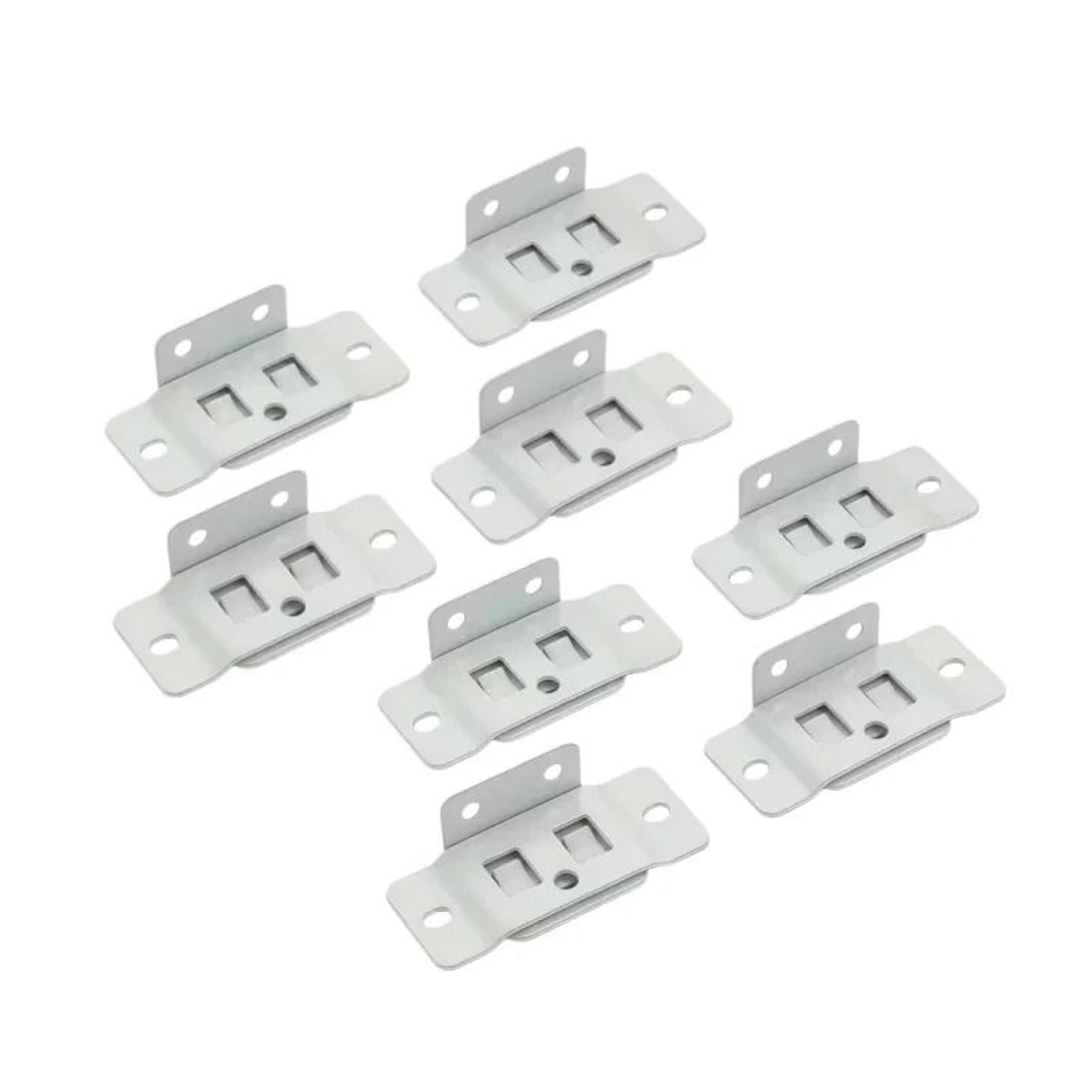 48 Pairs 2In1 Metal Fixing Buckle Inserts  LShaped 90Degree QuickFitting Shelf  Cabinet Brackets 7