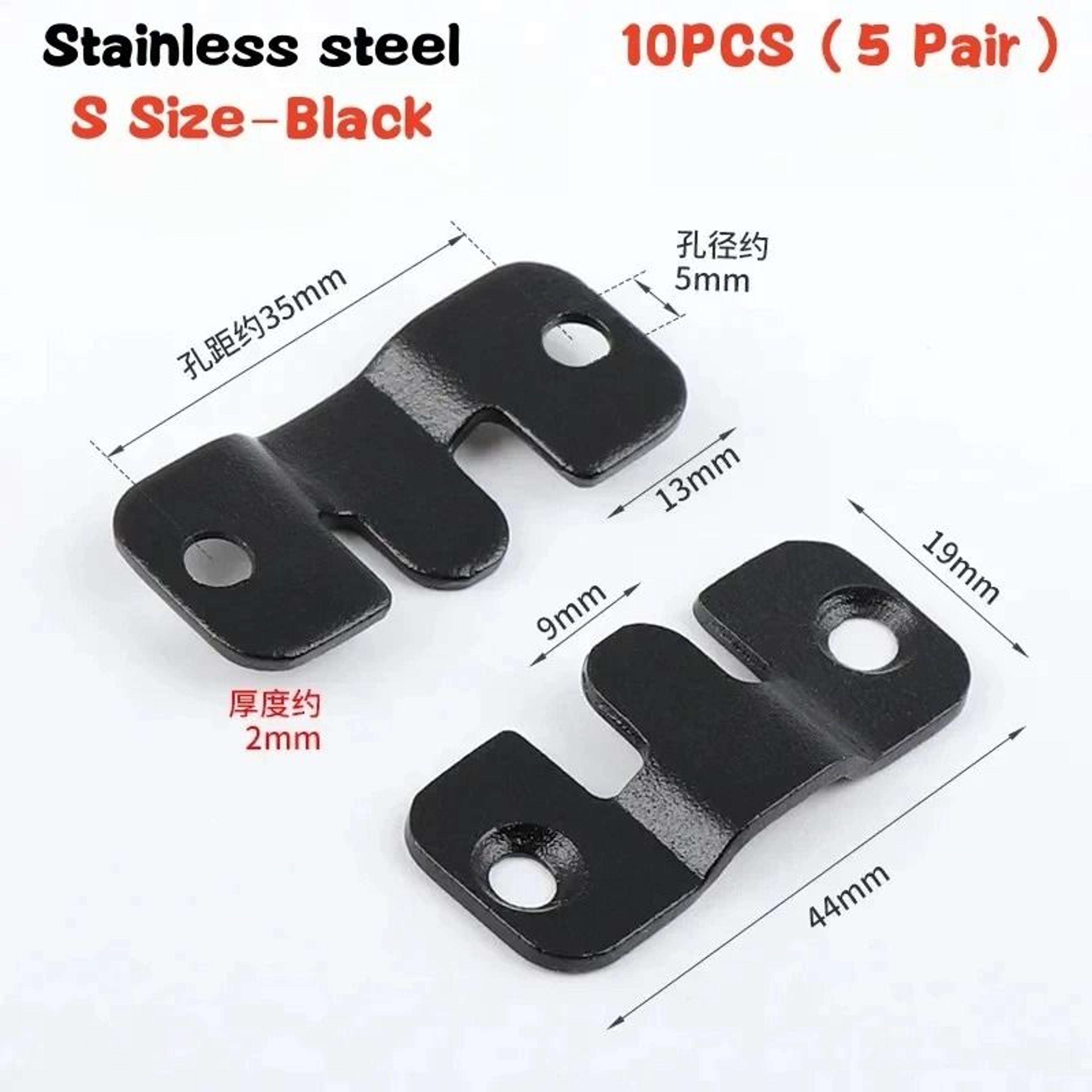 10Piece Flush Mount Bracket Set  Interlocking Hanging Buckles  Wall Picture Frame Hangers 10