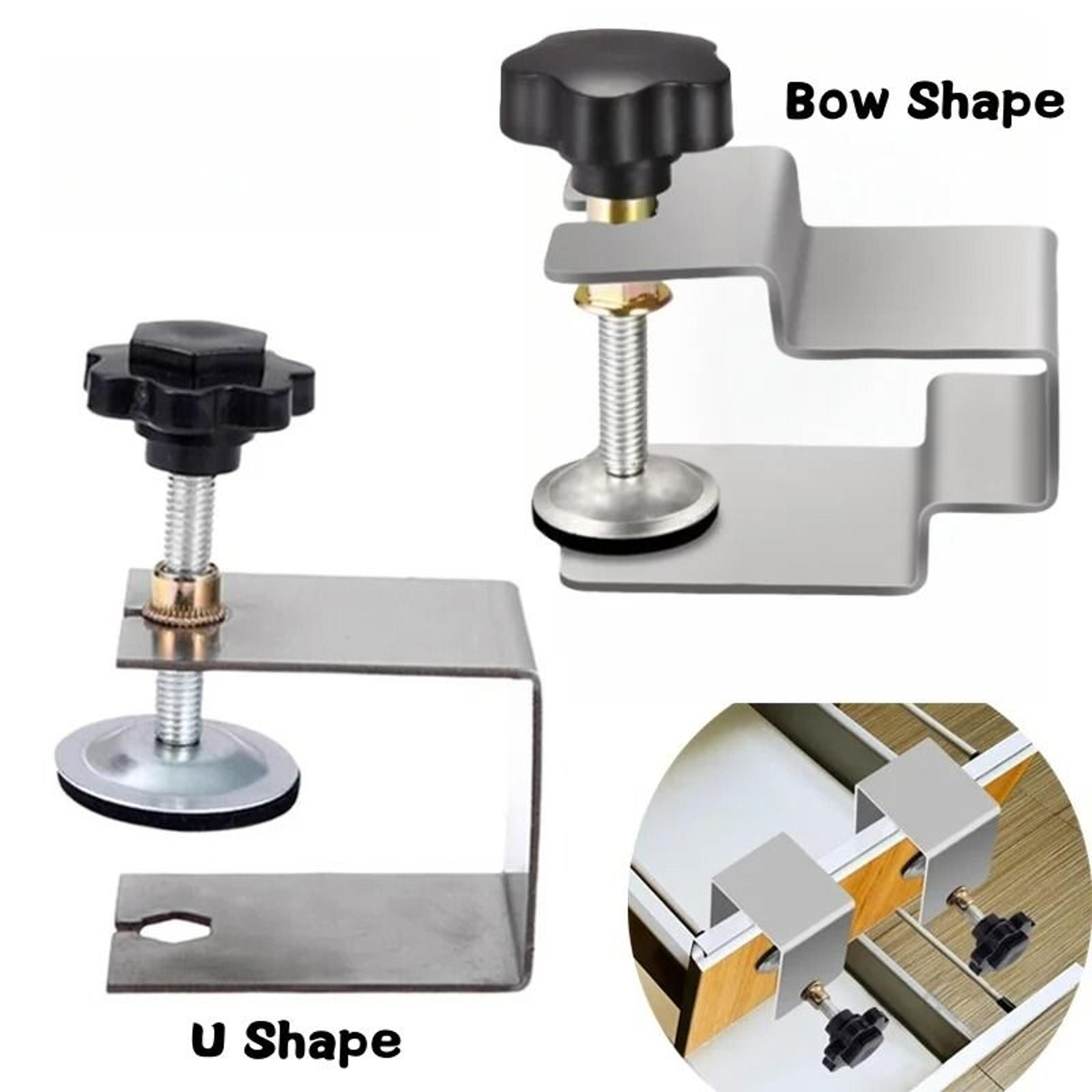 steel drawer front installation clamps – heavy-duty woodworking jig & cabinetry panel clips