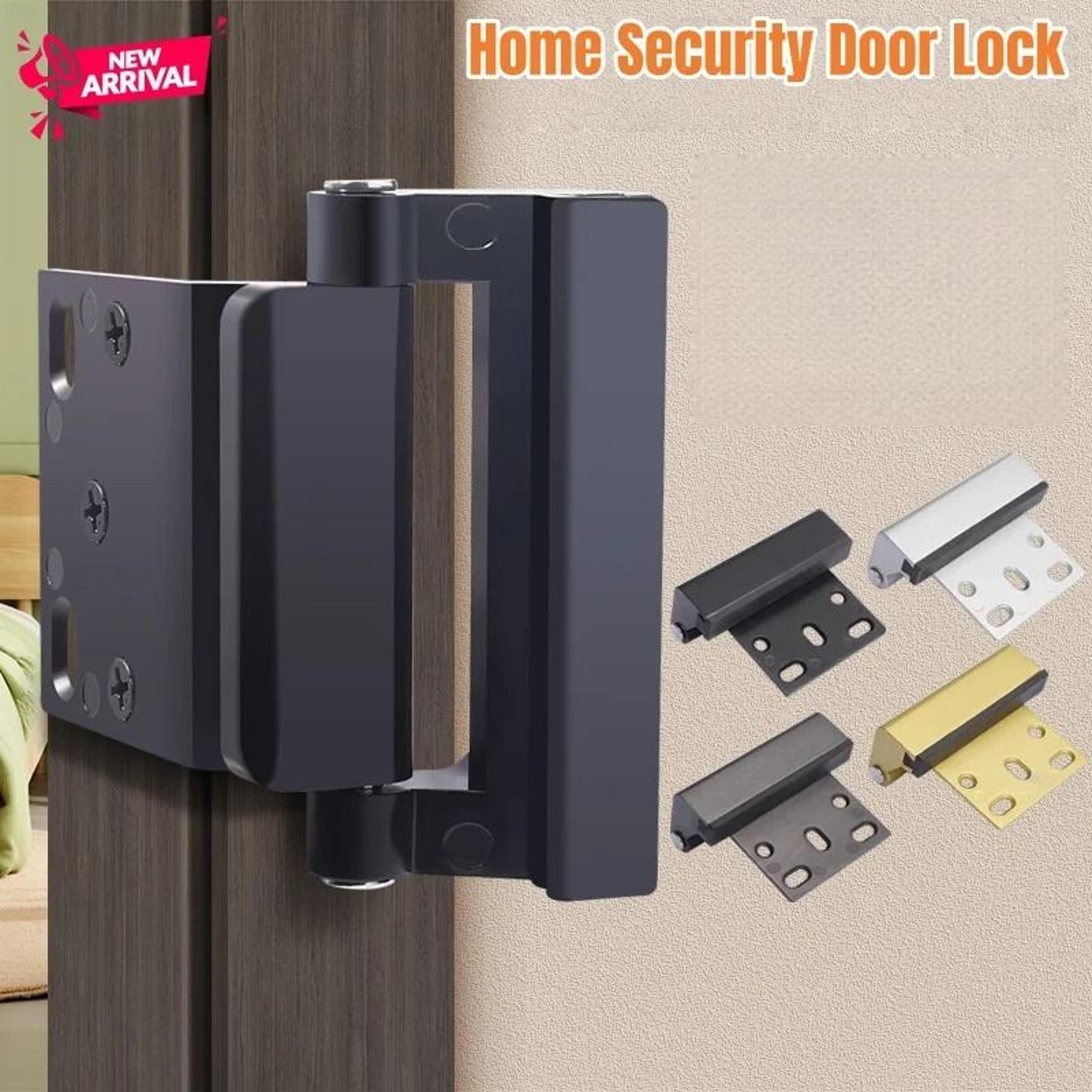 aluminum alloy door reinforcement lock – heavy-duty home security & childproof night lock
