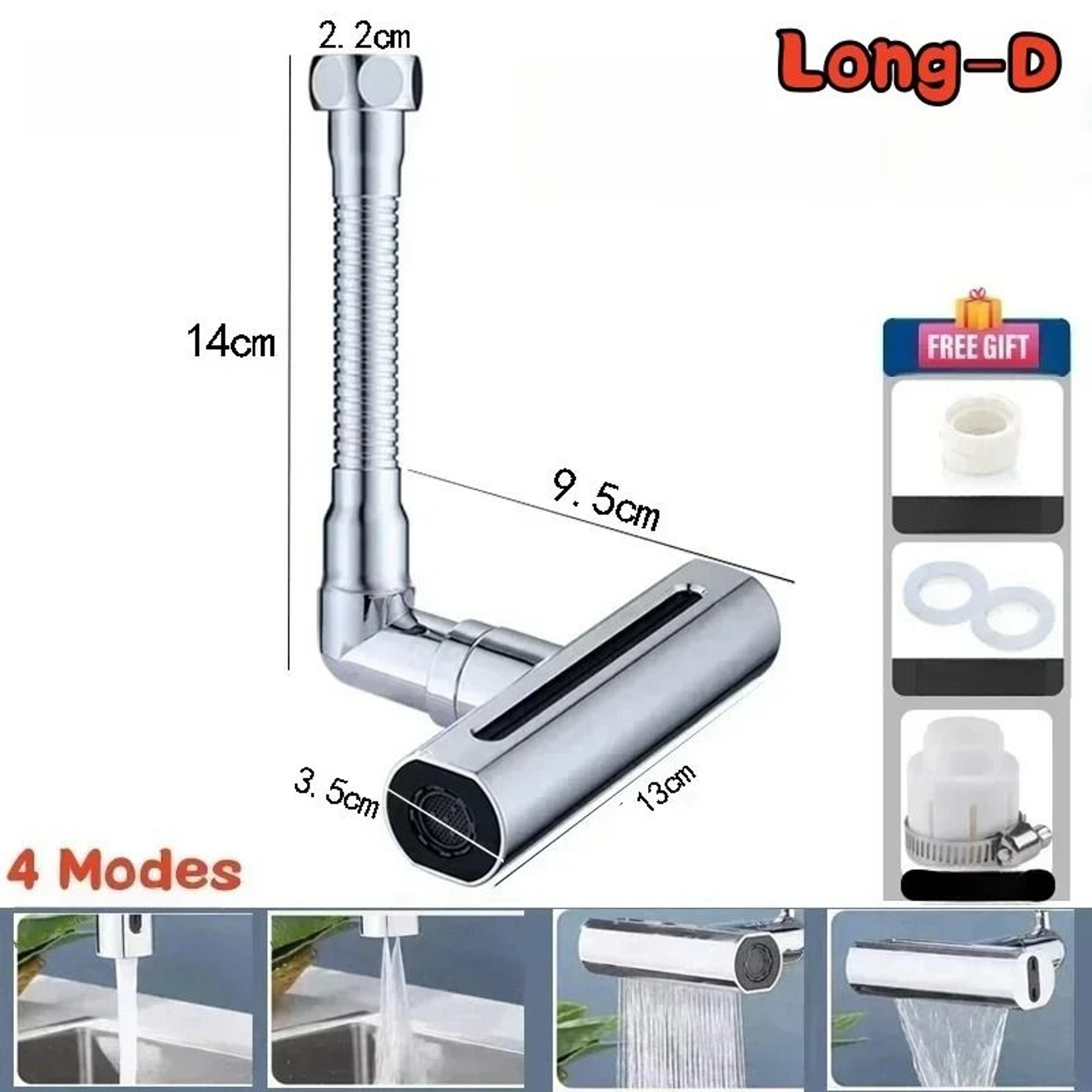 Multifunctional 4Mode Waterfall Sink Faucet Connector  Universal 360 Rotating SplashProof Aerator 8