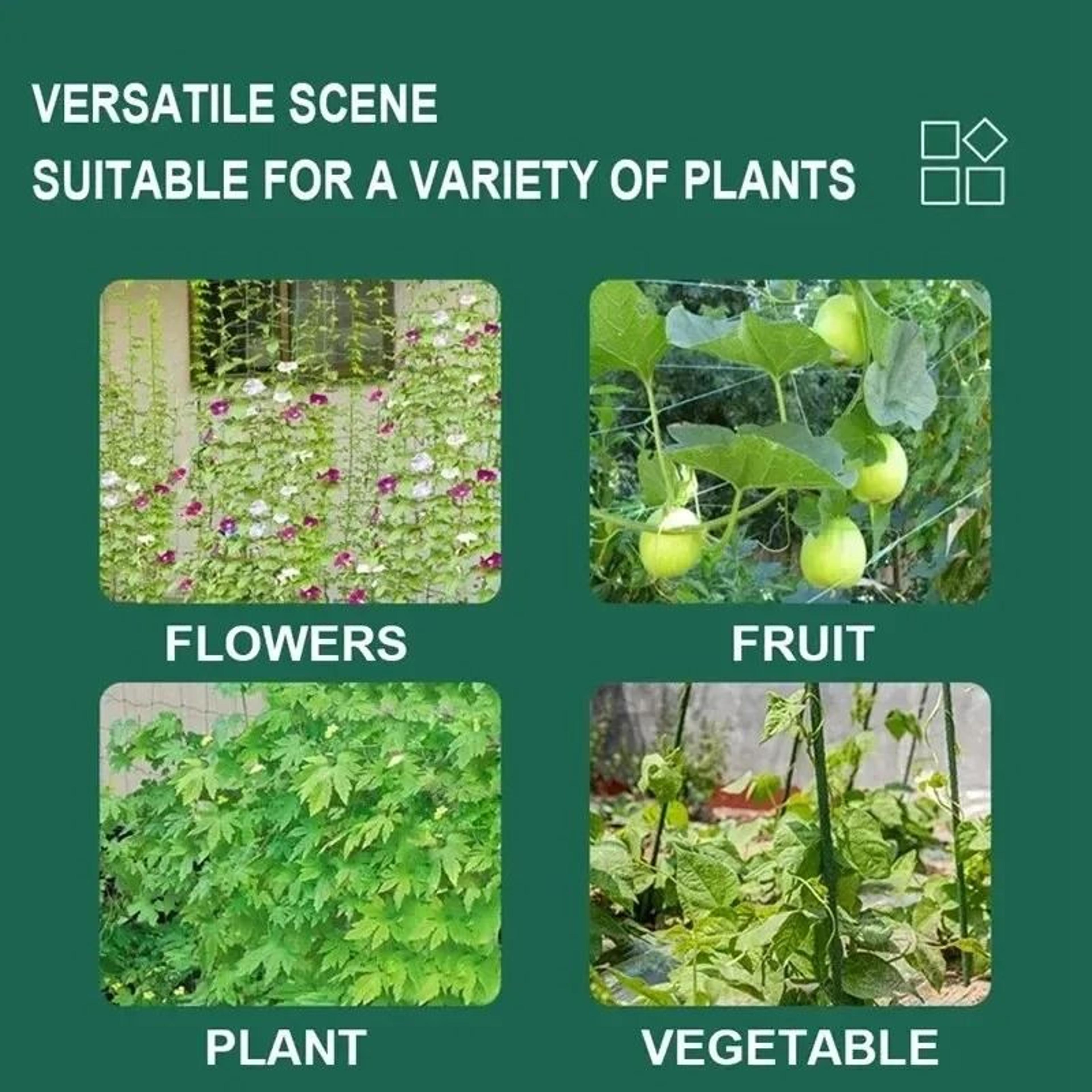 HeavyDuty Nylon Garden Climbing Netting  Strong Trellis Net For Vines Cucumbers  Flowers 5