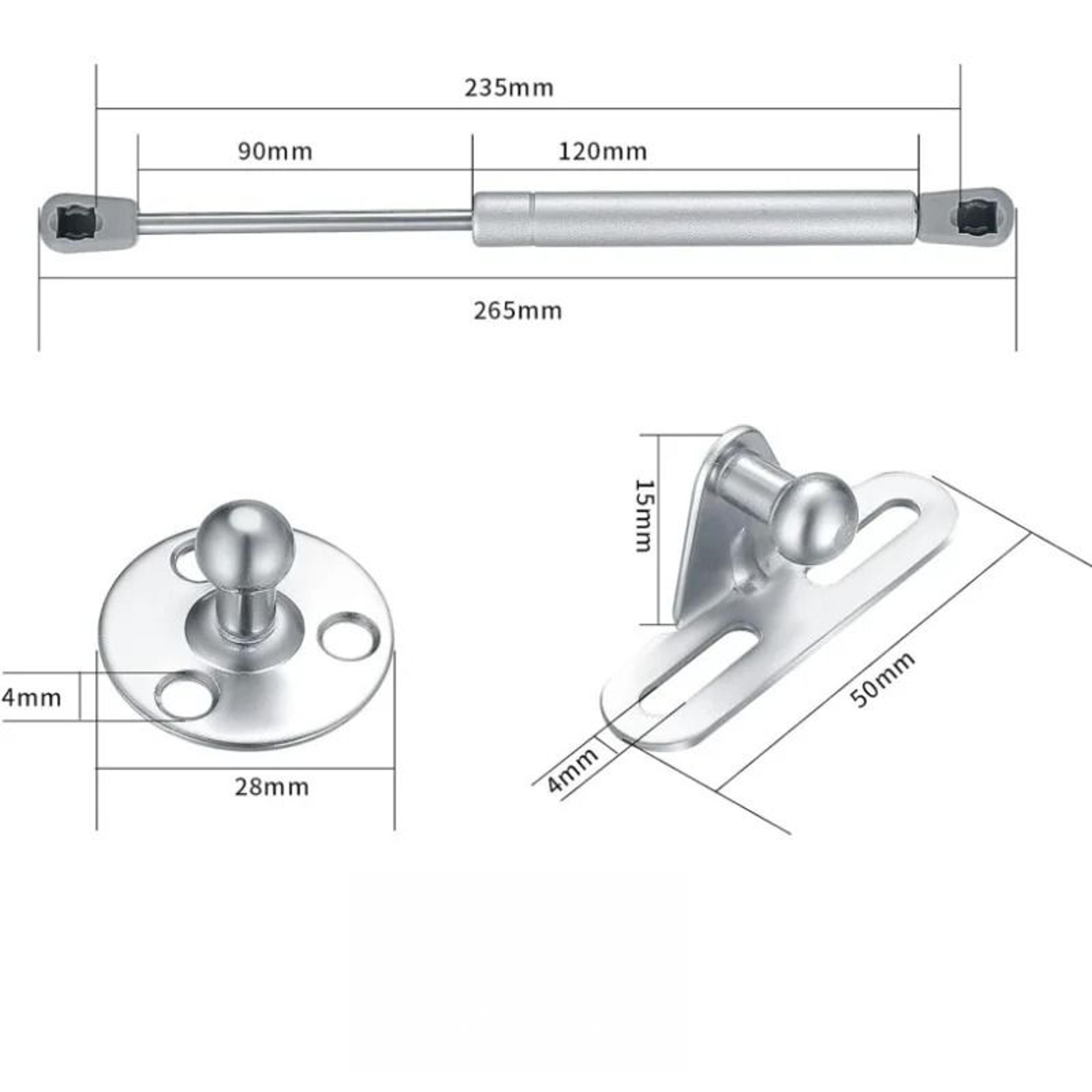 4Pack Cabinet Door Gas Struts 620KG  HeavyDuty Hydraulic Lift Springs  Cupboard Lid Supports 4