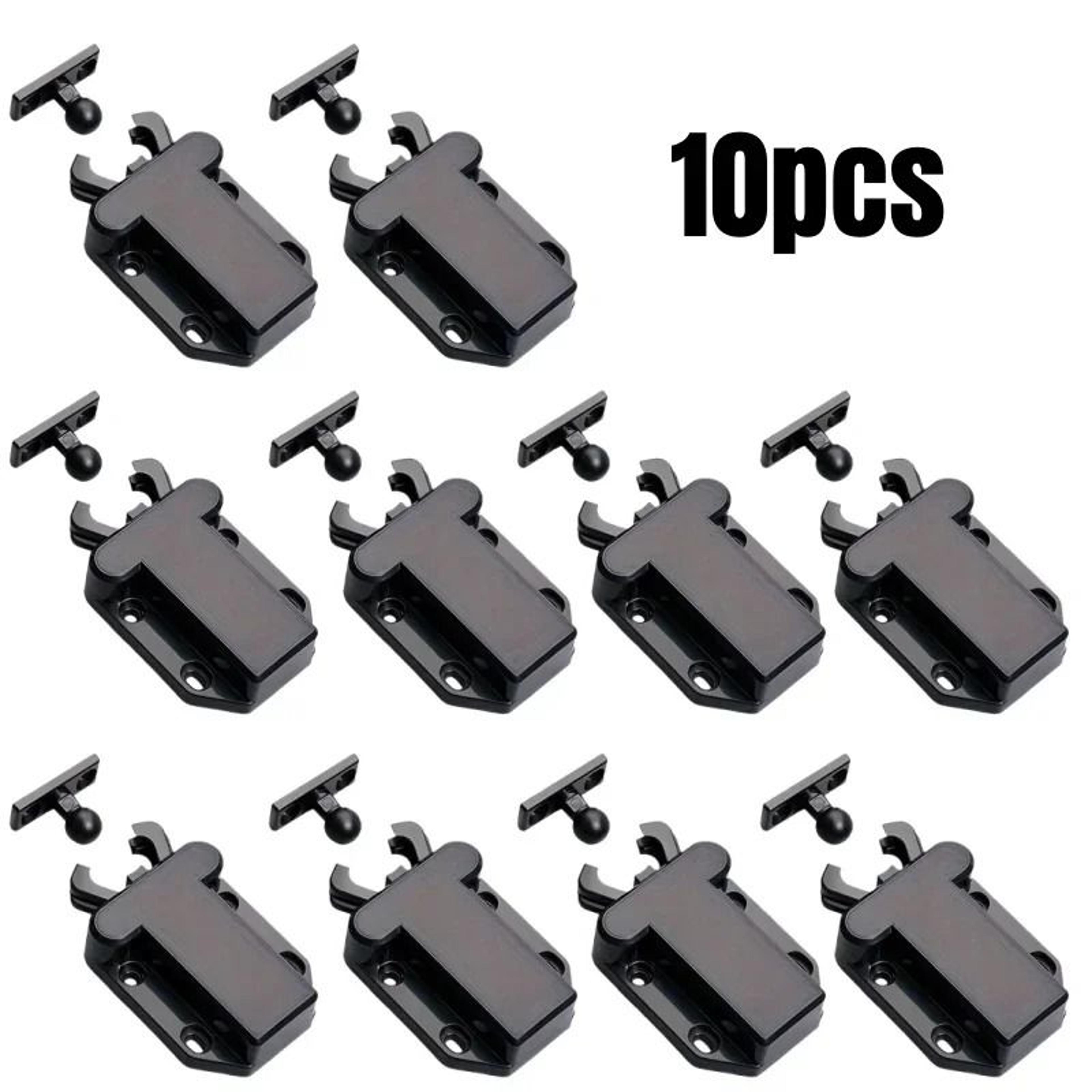 White Beetle Push To Open Cabinet Door Latches  NonMagnetic Touch Rebound Catches 8