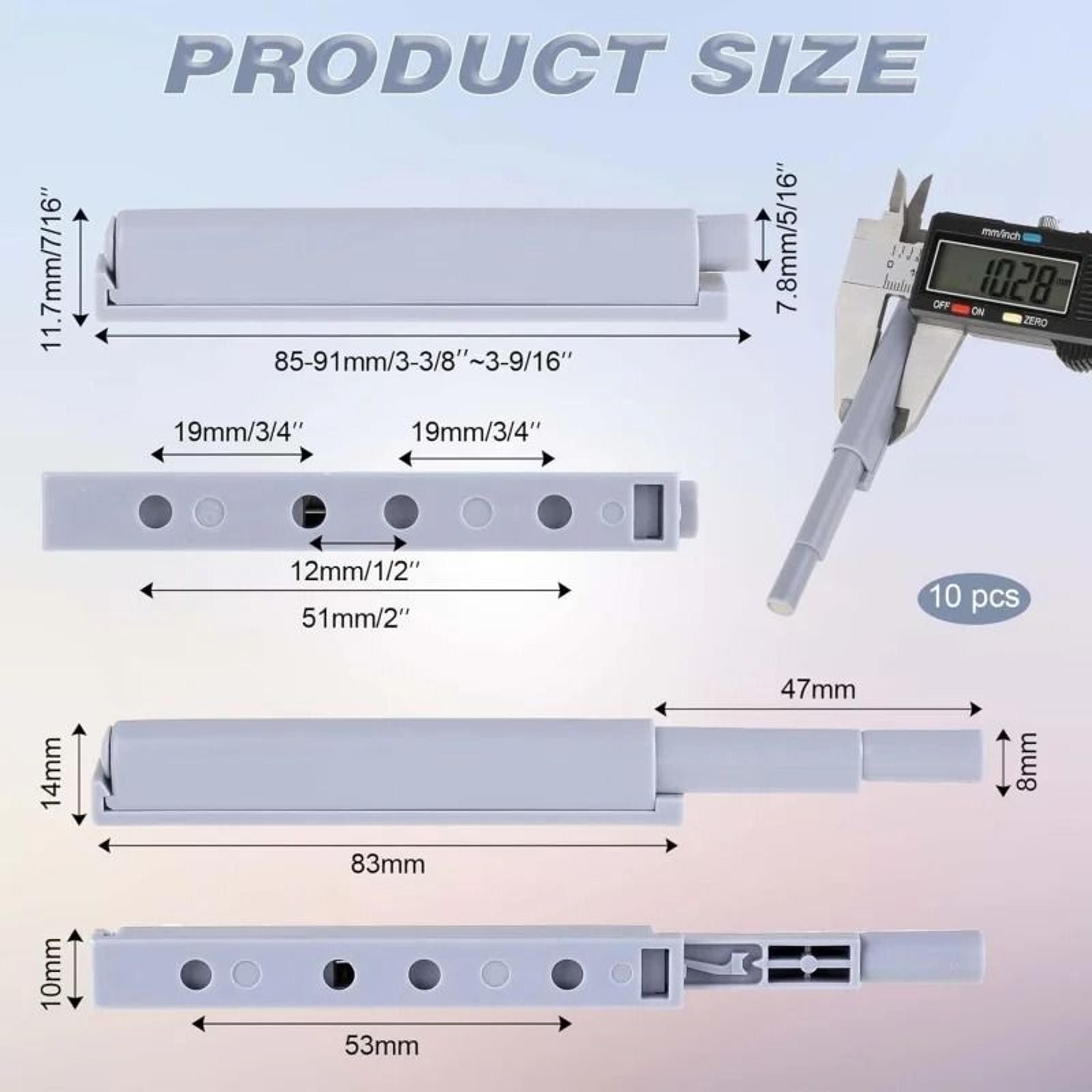 Magnetic Push To Open Cabinet Door Catches  Soft Touch Rebound Latch For Drawers  Wardrobes 4