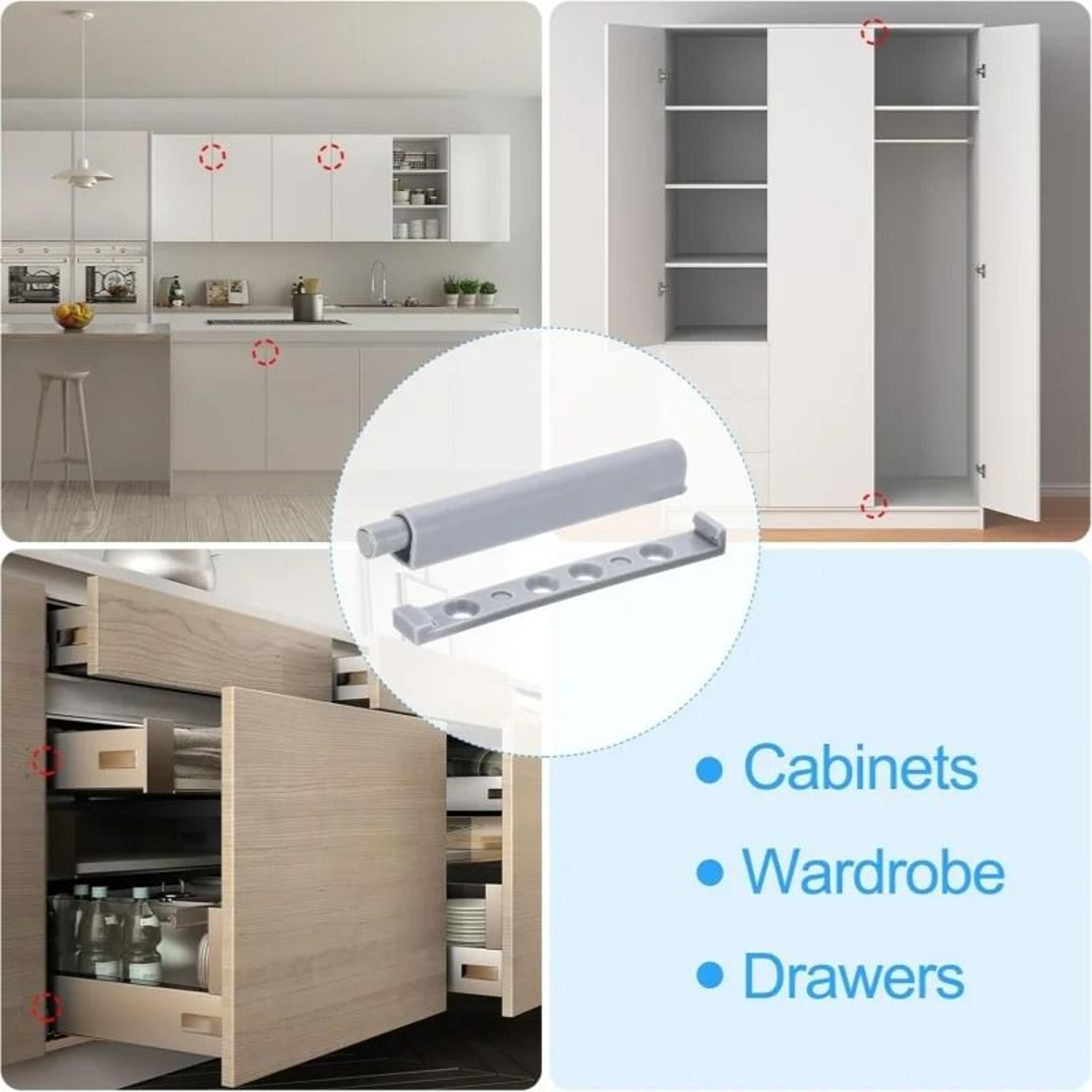 Magnetic Push To Open Cabinet Door Catches  Soft Touch Rebound Latch For Drawers  Wardrobes 5