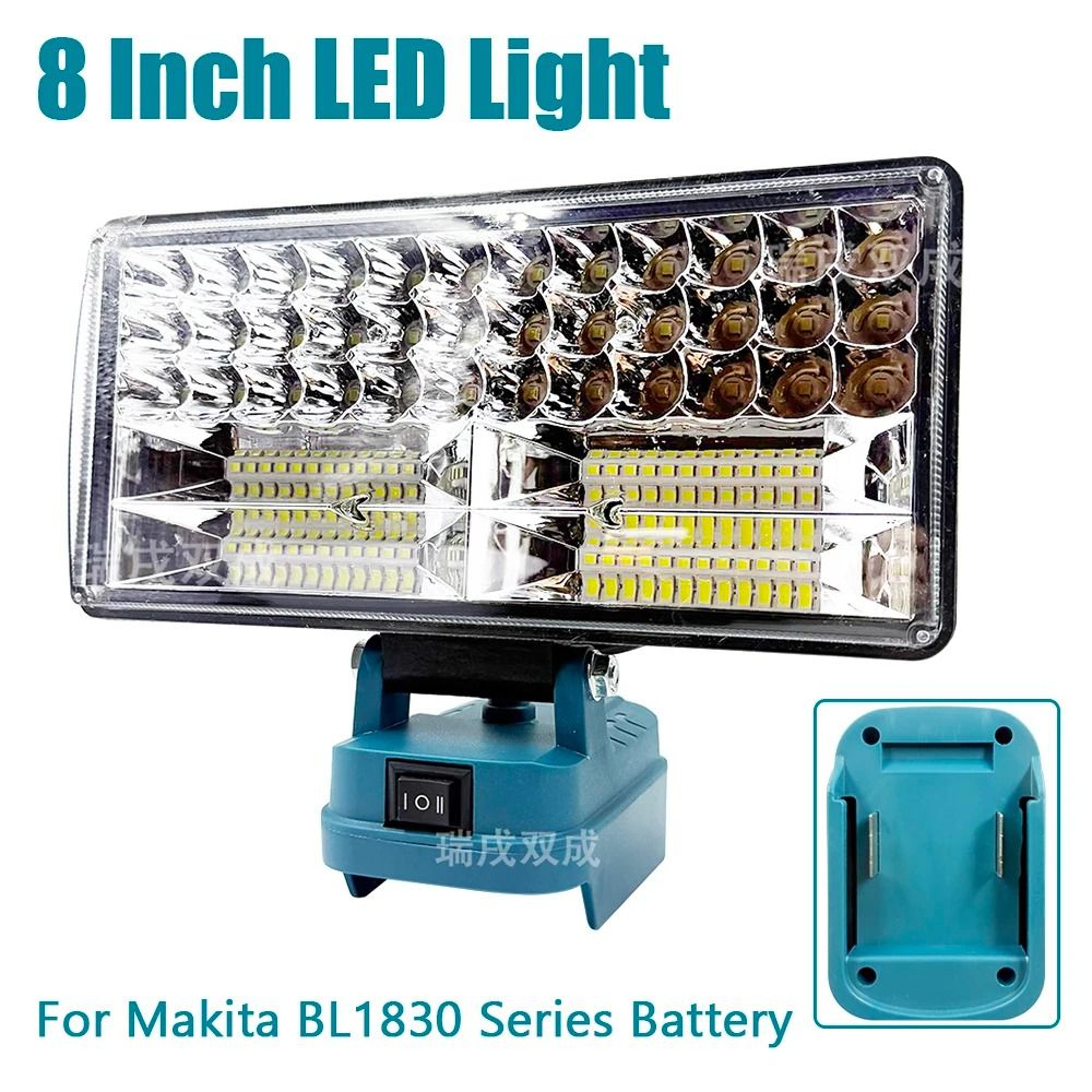Handheld LED Work Light  Dual USB Power Bank Charger Adapter For Makita 18V Lithium Batteries 7