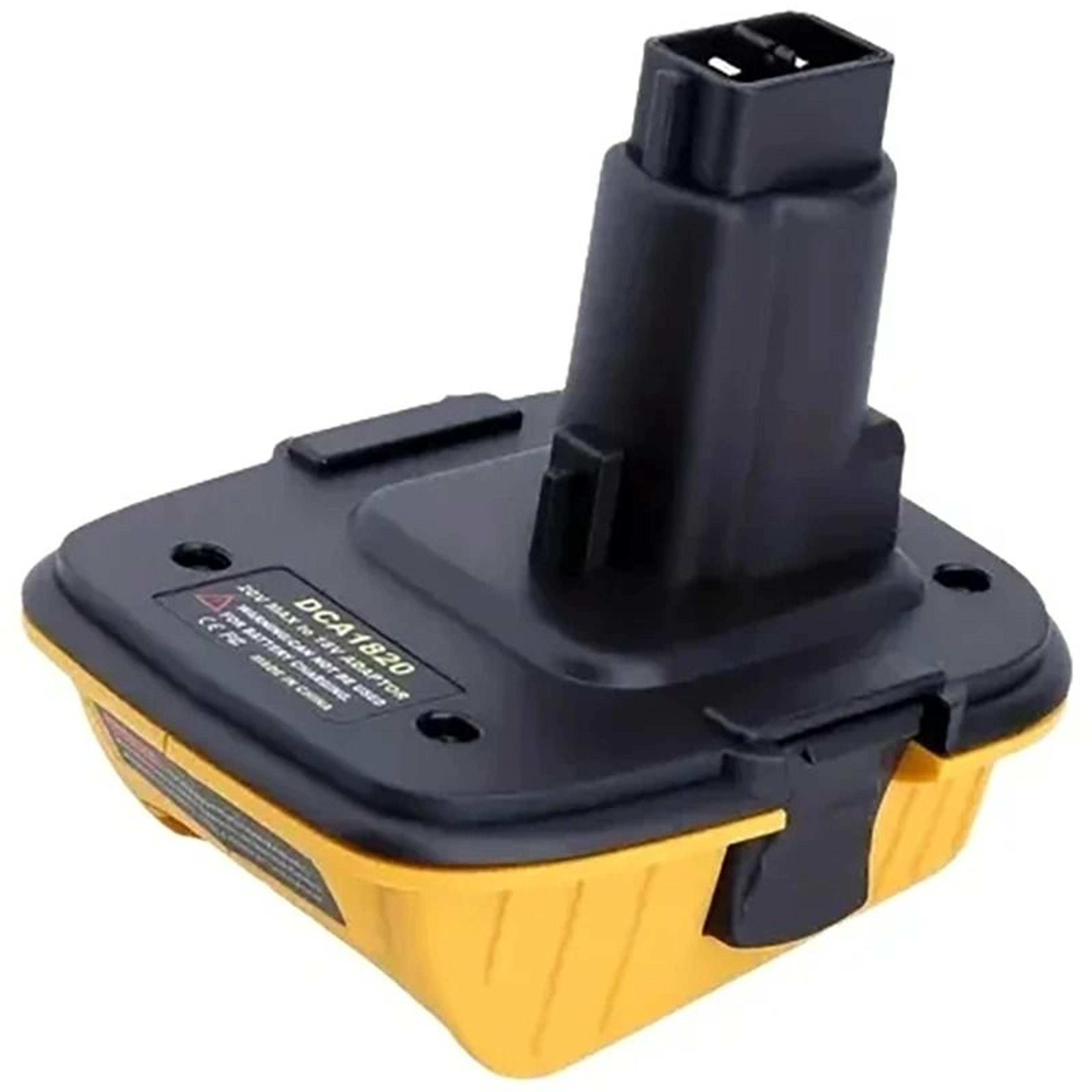dca1820 power tool battery adapter & usb power bank for dewalt 20v li-ion to 18v ni-cd/ni-mh tools (dc9096 replacement)