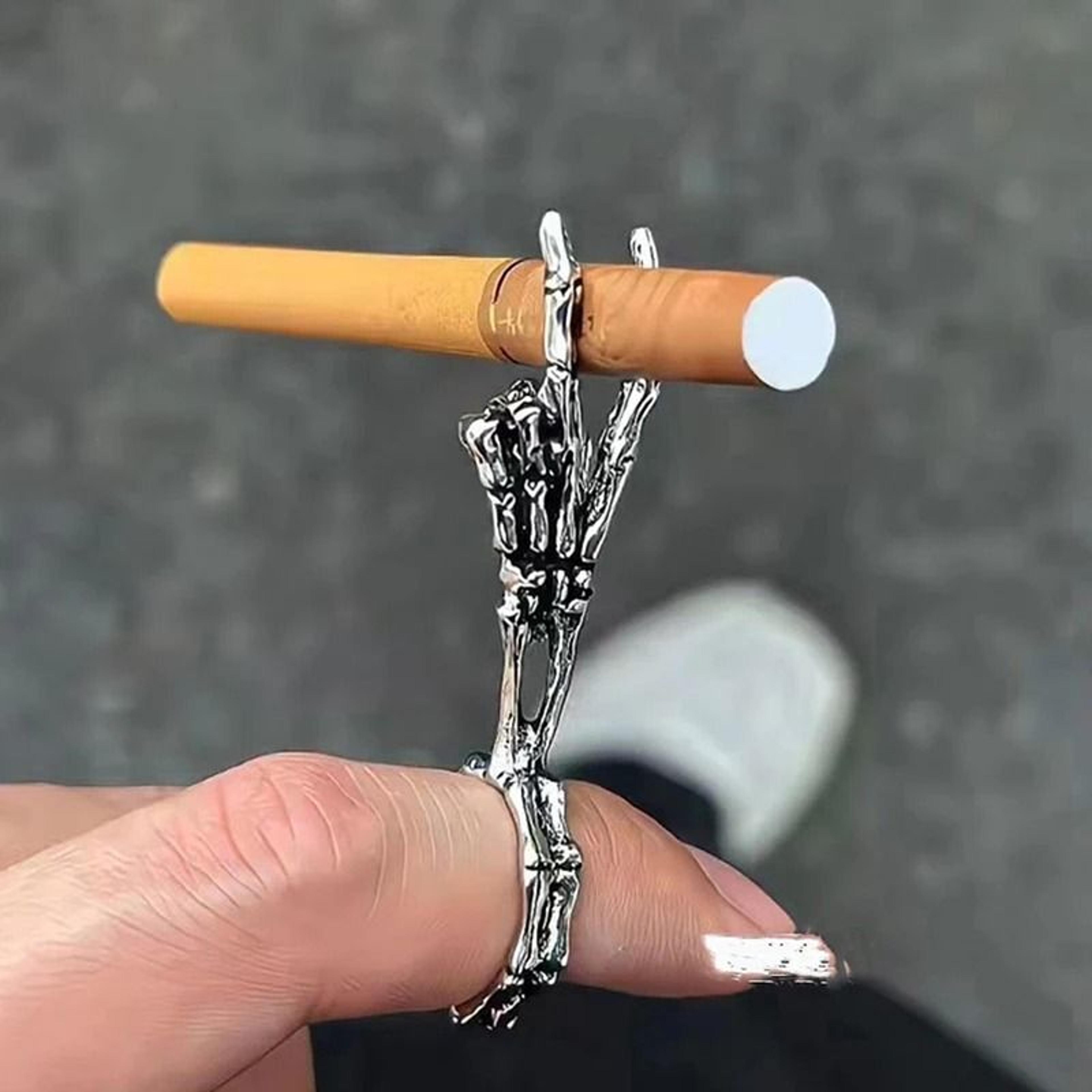 vintage personality cigarette holder ring hands-free smoking bracket
