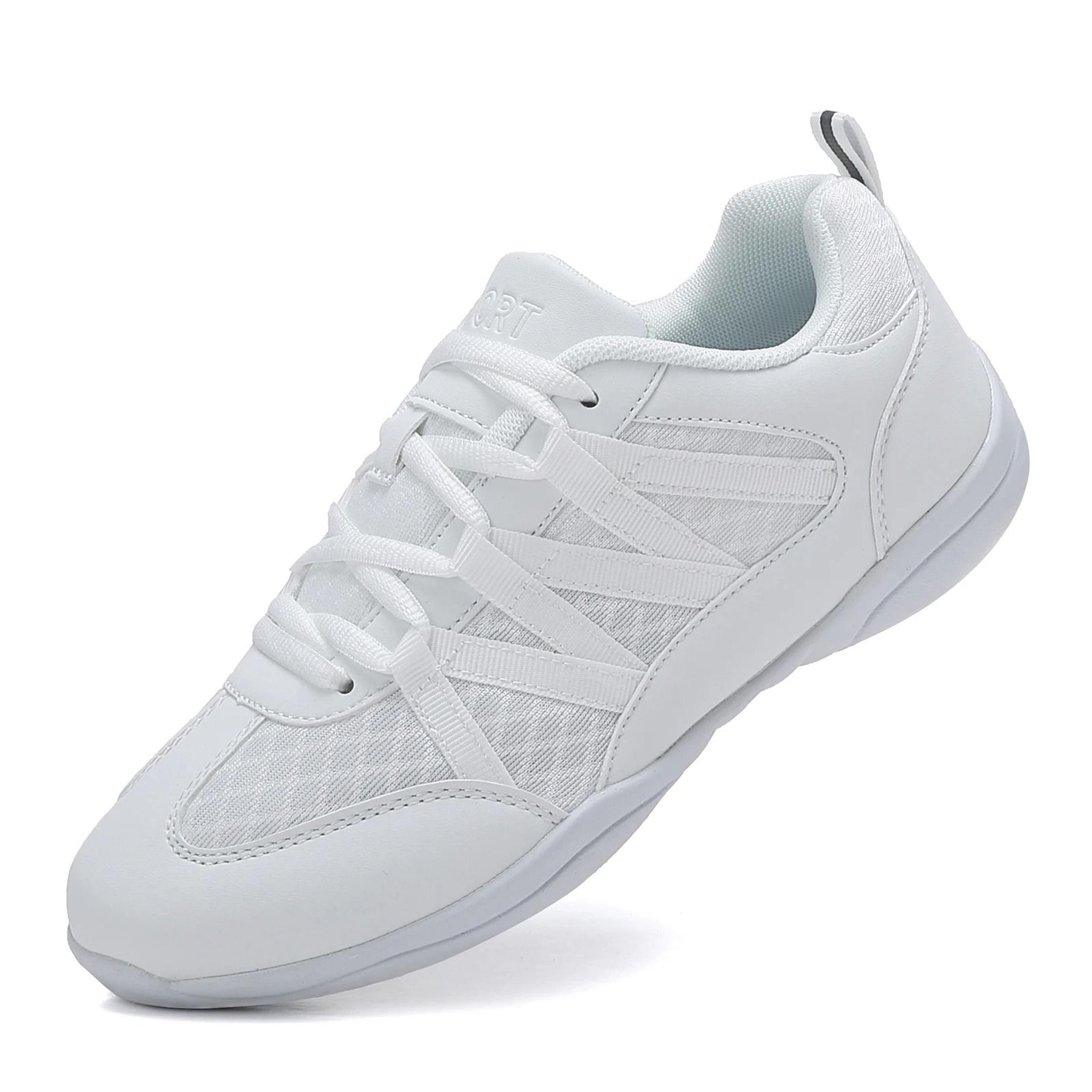 black cheer shoes breathable lightweight cheerleading shoes for girls youth competition athletic training