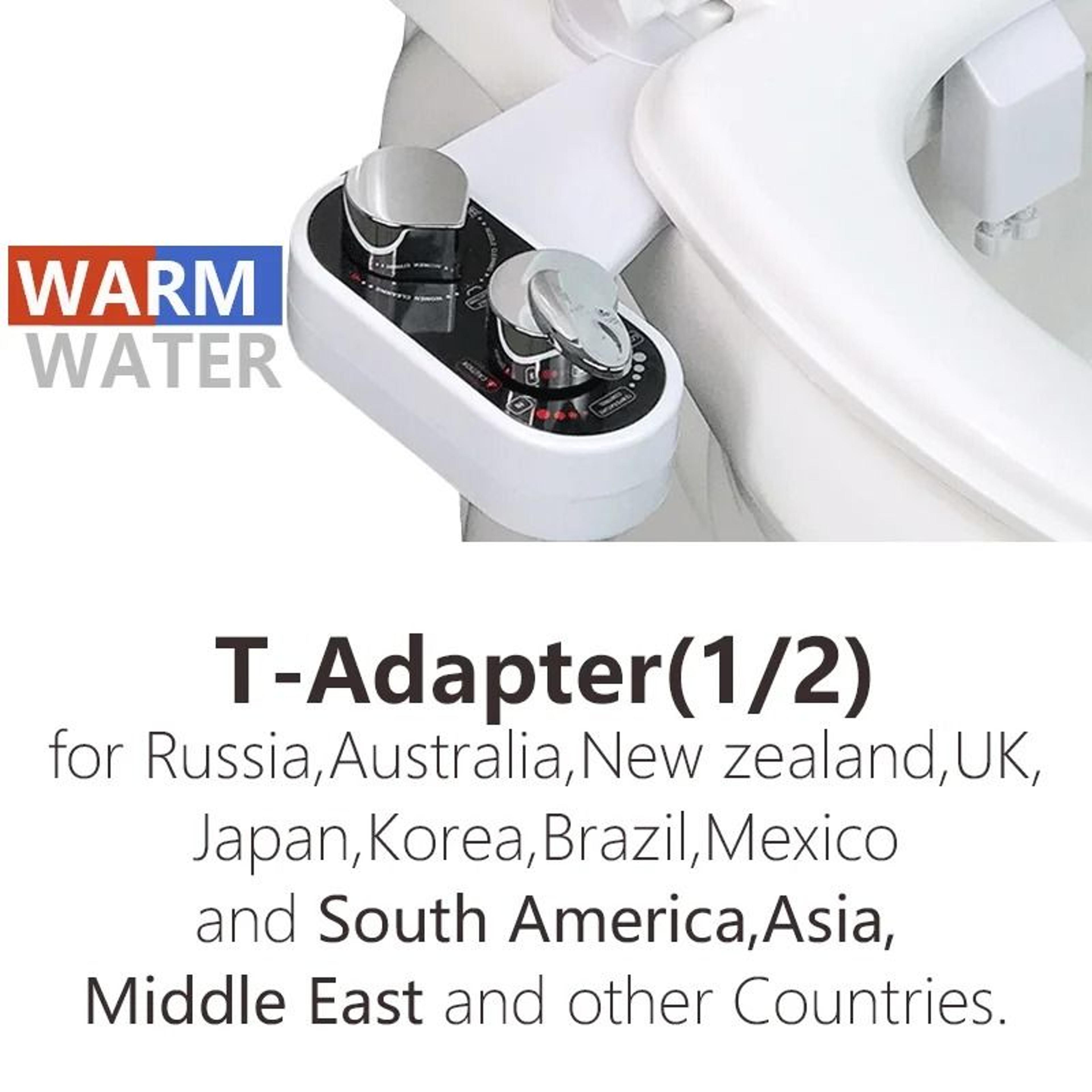 Hot And Cold Water Bidet Toilet Seat Attachment Dual Nozzle Mechanical Shattaf 7