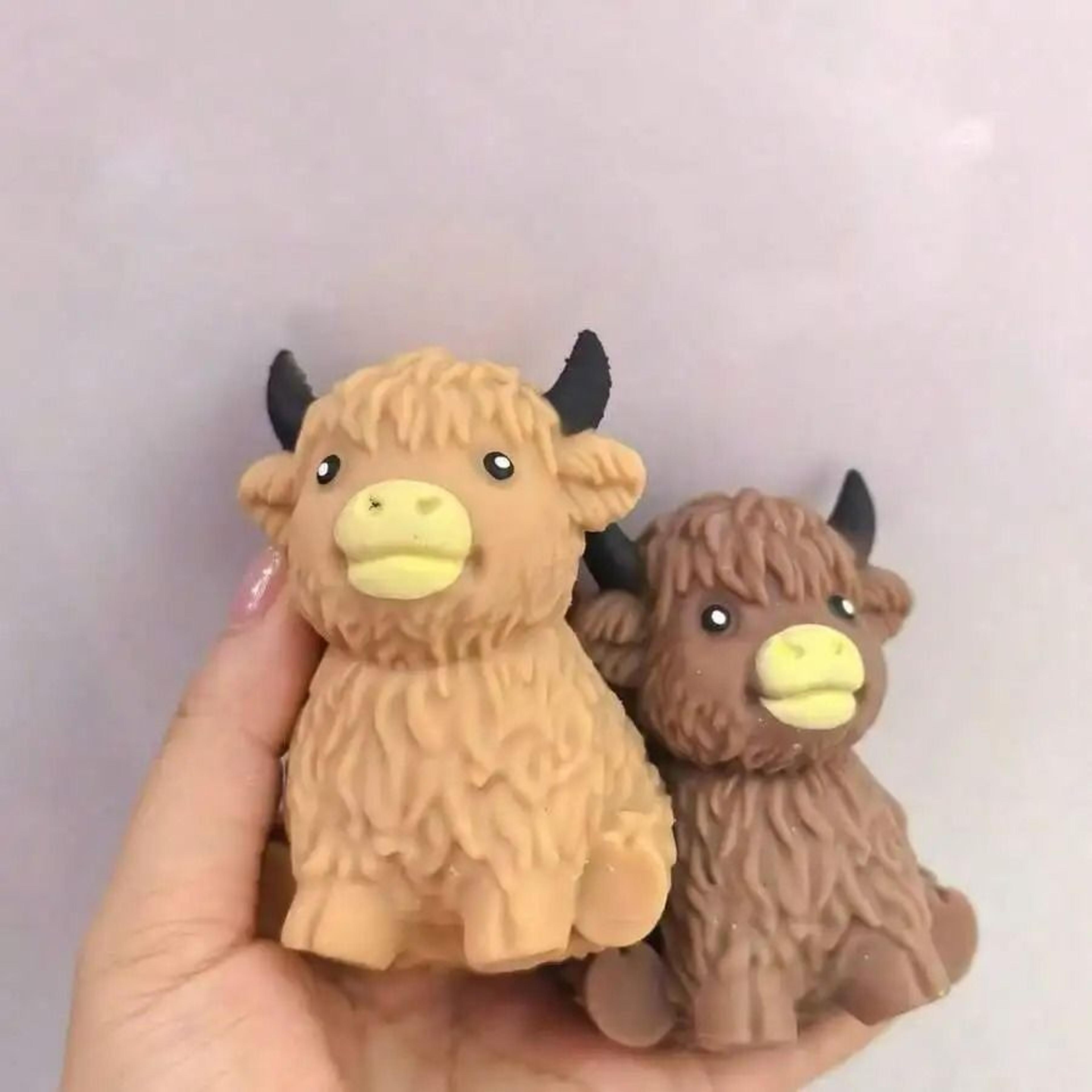 Scottish Highland Cow Sensory Stress Relief Toy Slow Rebound Squeeze Gift 5