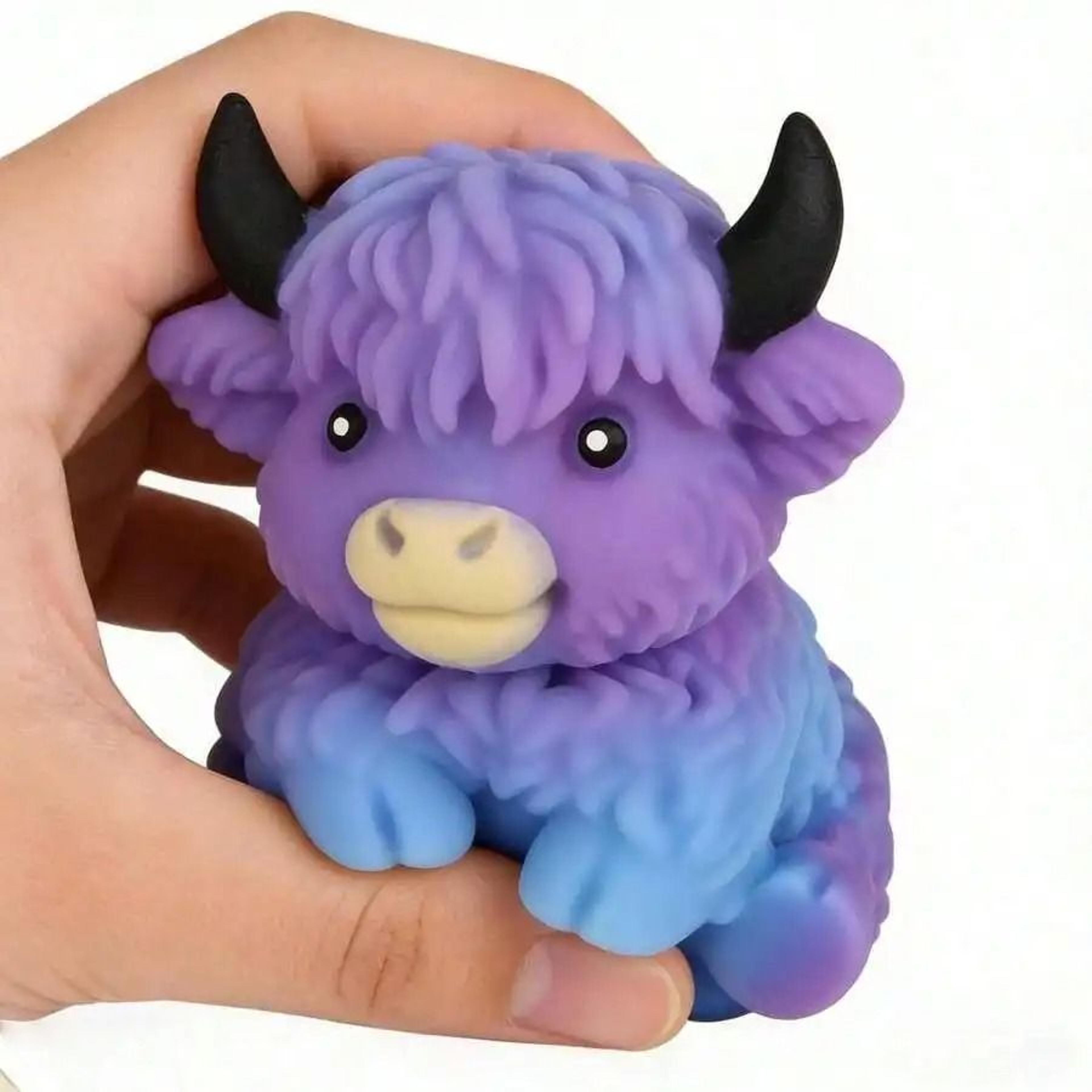 Scottish Highland Cow Sensory Stress Relief Toy Slow Rebound Squeeze Gift 3