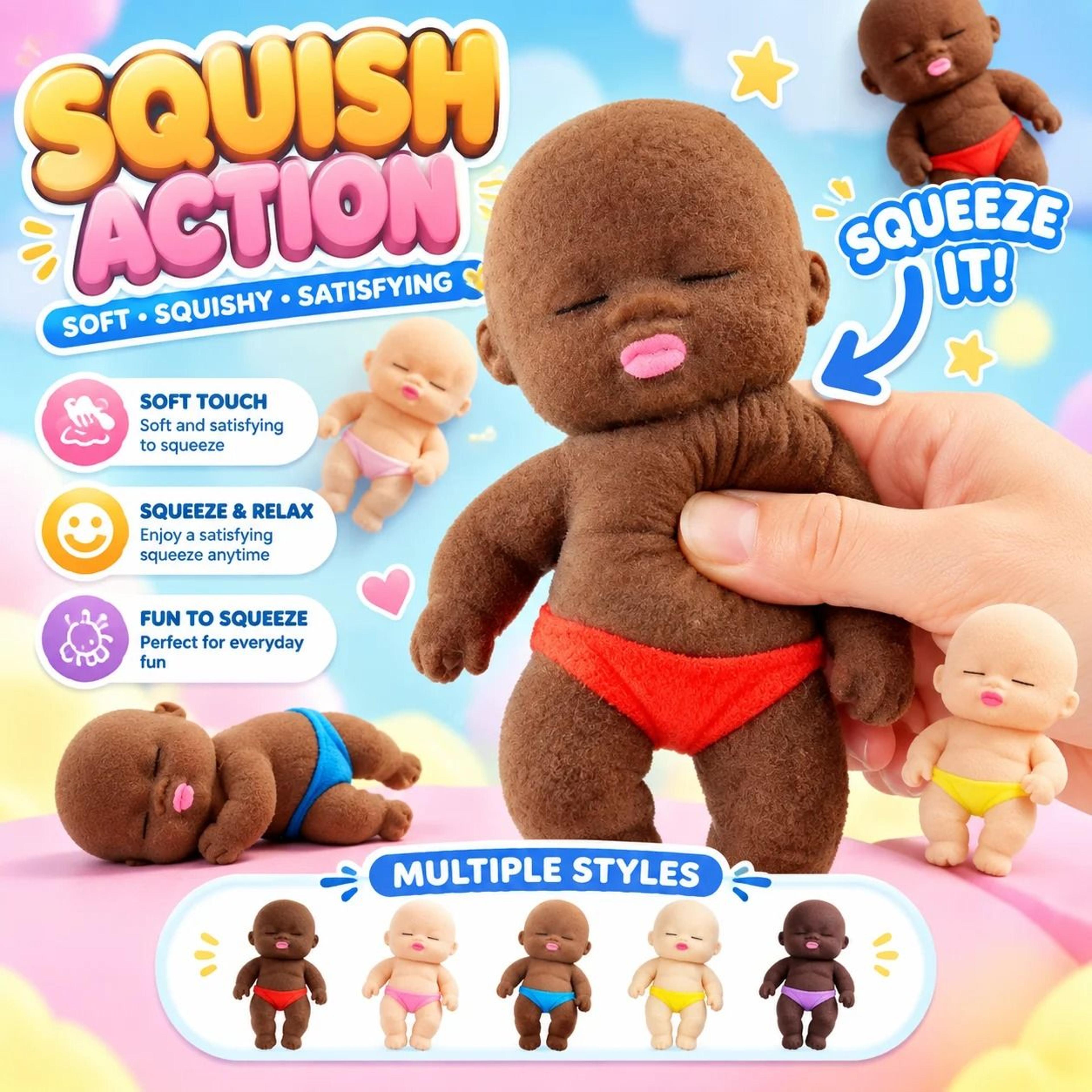 squishy cartoon figure natasha stress relief doll sensory fidget toy