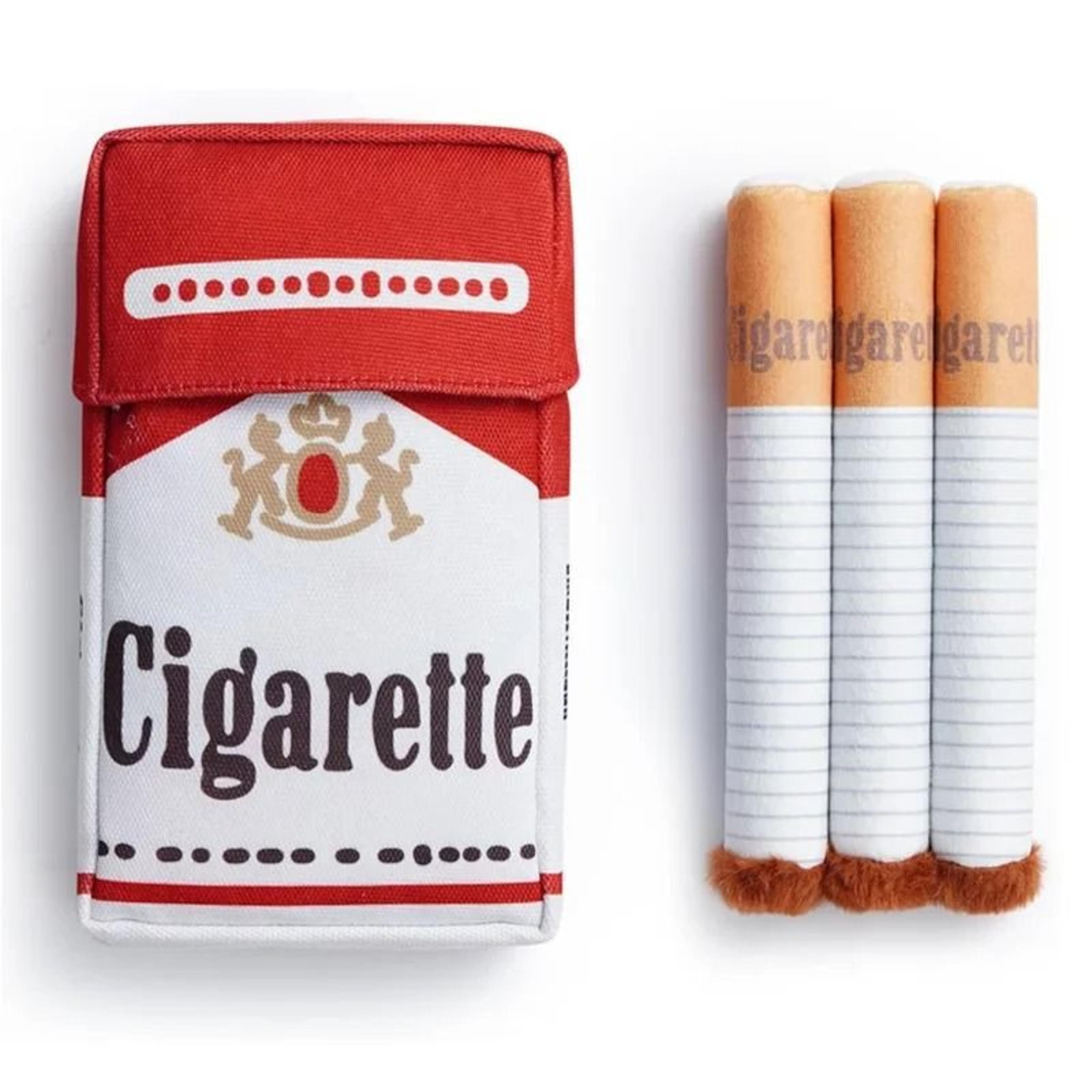 Funny Interactive Cigarette Design Plush Dog Toy Giggling Chewing Pet Gift 7