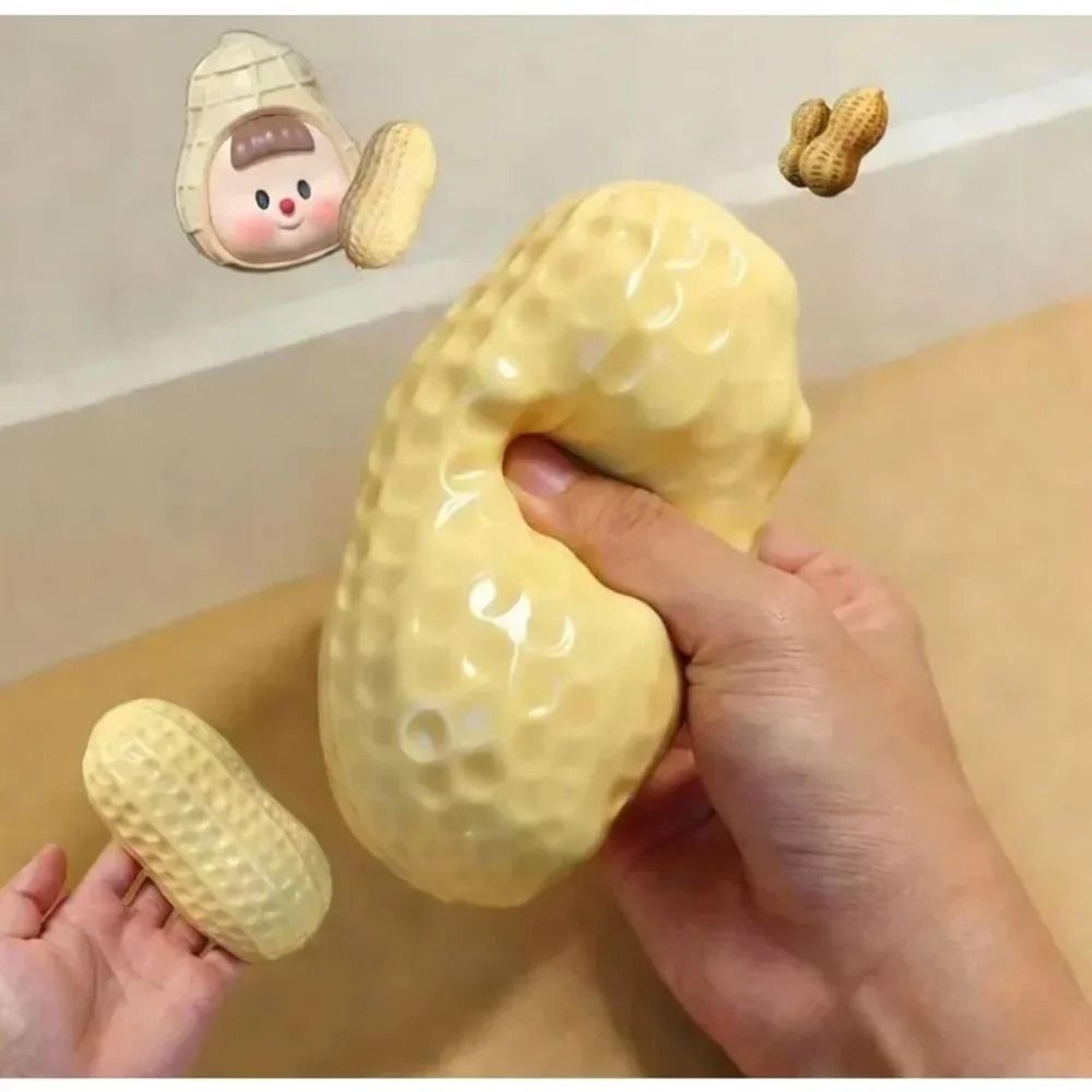 Peanut Squishy Crunchy Stress Ball Handmade ButterySoft ASMR Fidget Squeeze Toy 2