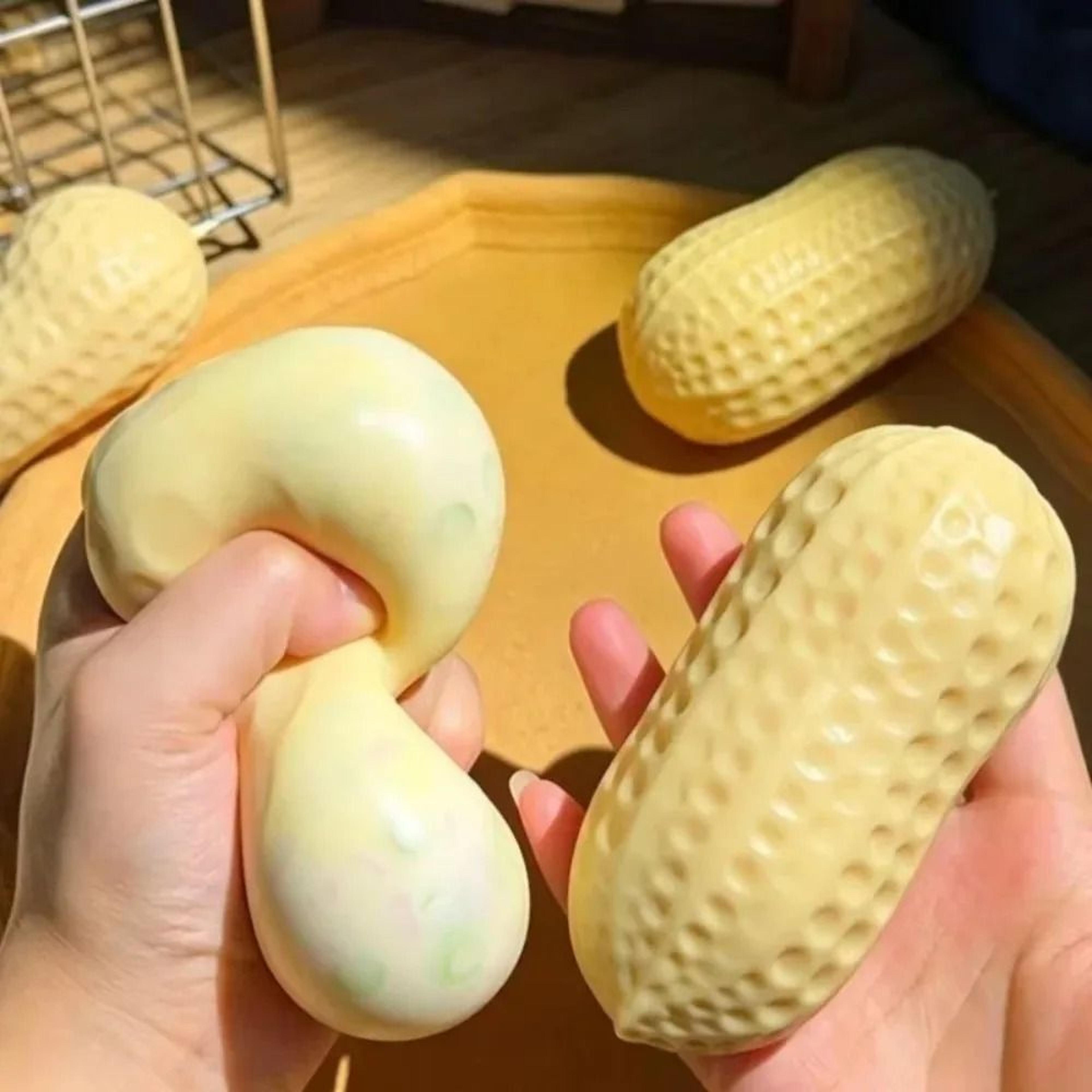 Peanut Squishy Crunchy Stress Ball Handmade ButterySoft ASMR Fidget Squeeze Toy 5