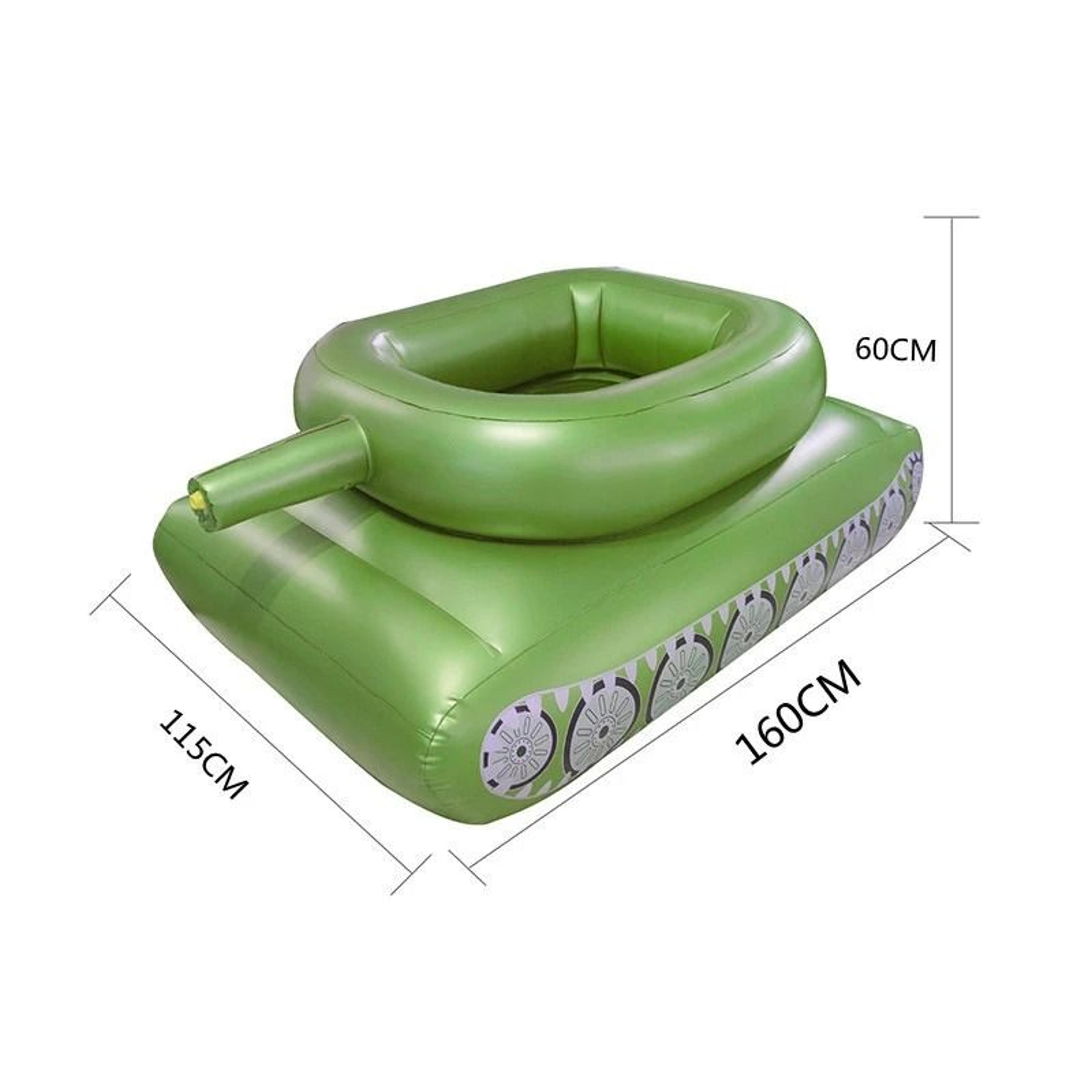 Giant Inflatable Tank Pool Float With Water Cannon Blaster Summer Water Toy 2