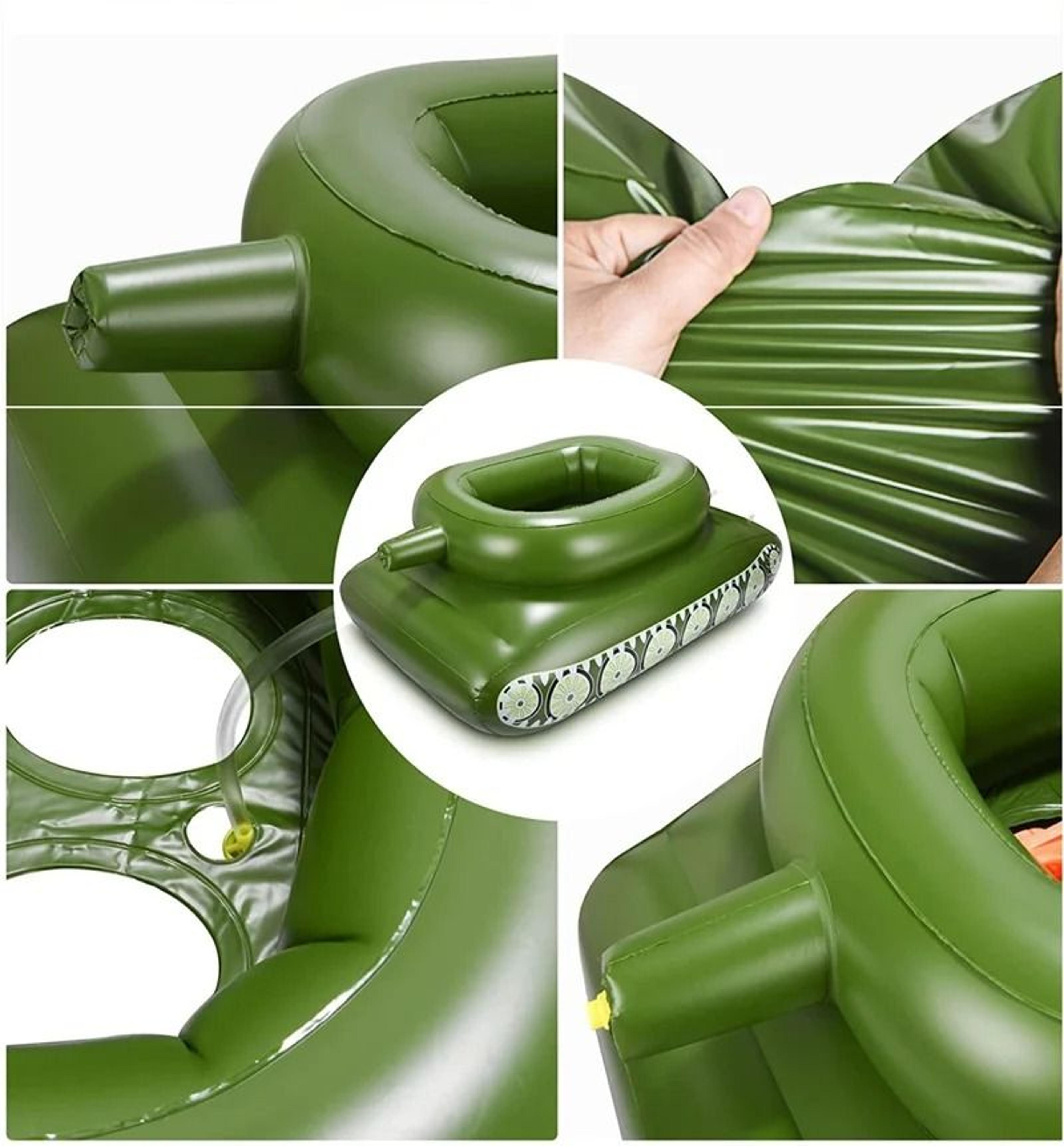 Giant Inflatable Tank Pool Float With Water Cannon Blaster Summer Water Toy 3