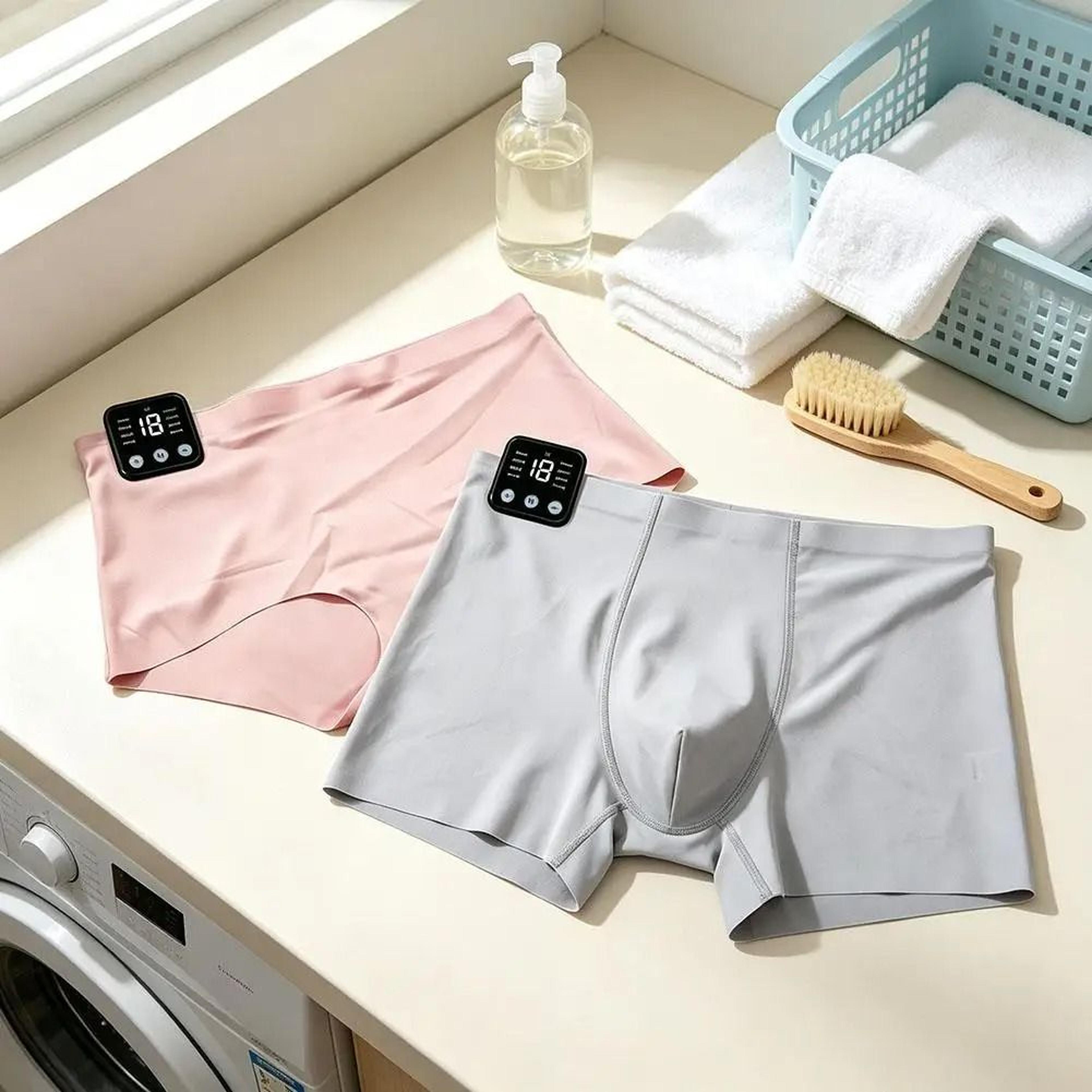 EMS Muscle Stimulation Shorts With 8 Modes Smart Controller Microcurrent Training Underwear 5