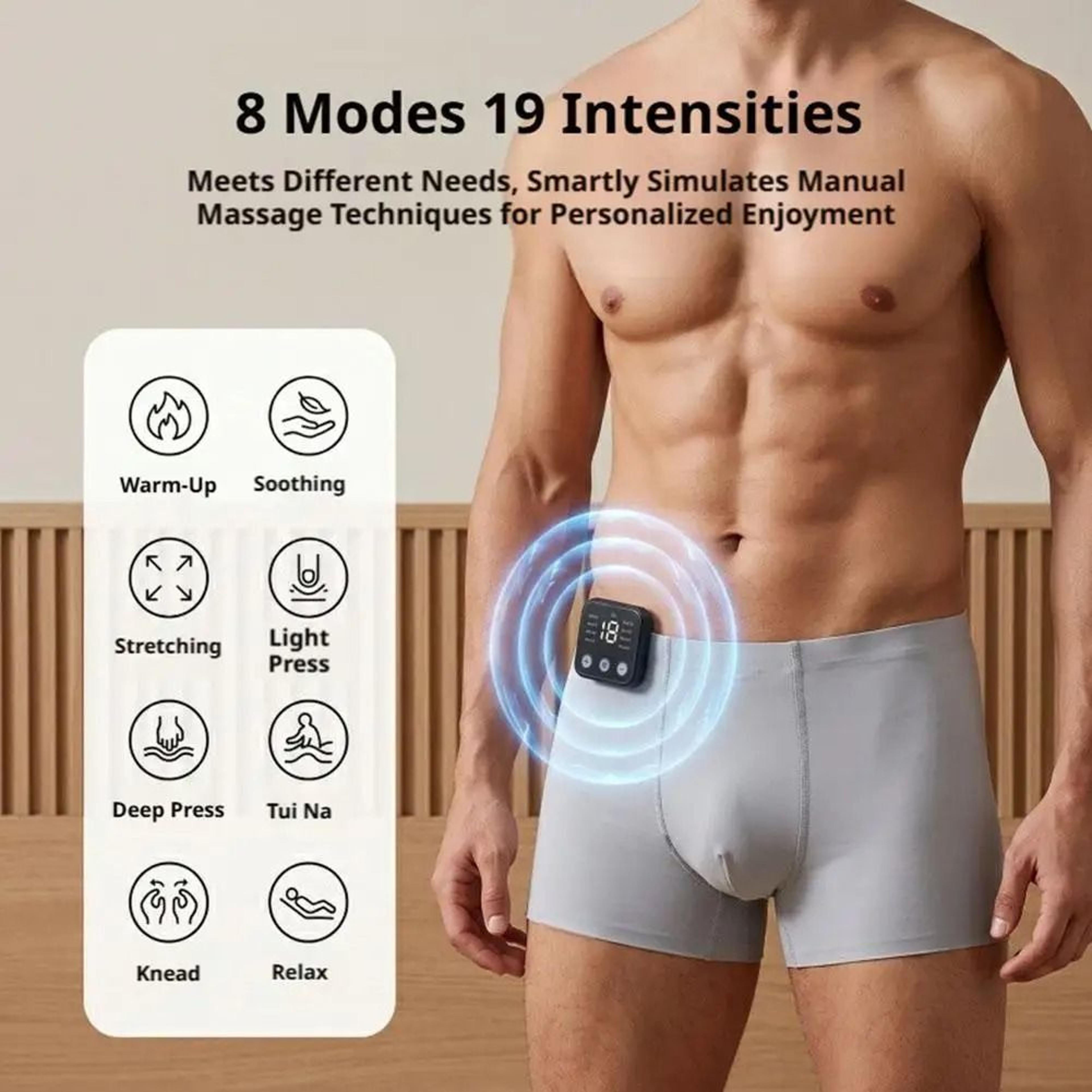 ems muscle stimulation shorts with 8 modes smart controller microcurrent training underwear