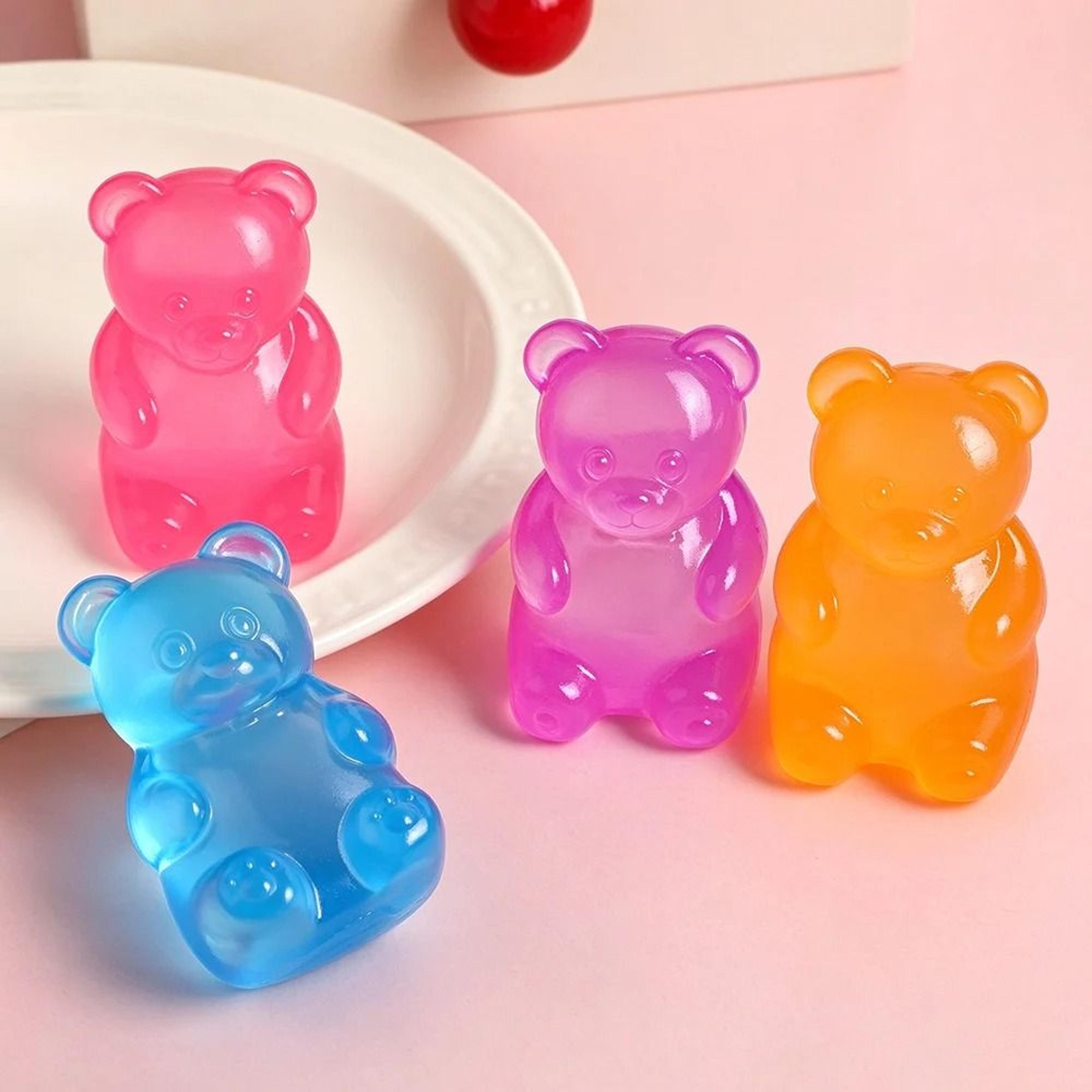 Cute Bear Maltose Dough Squeeze Toy Colorful Sensory Fidget Desk Decoration 1