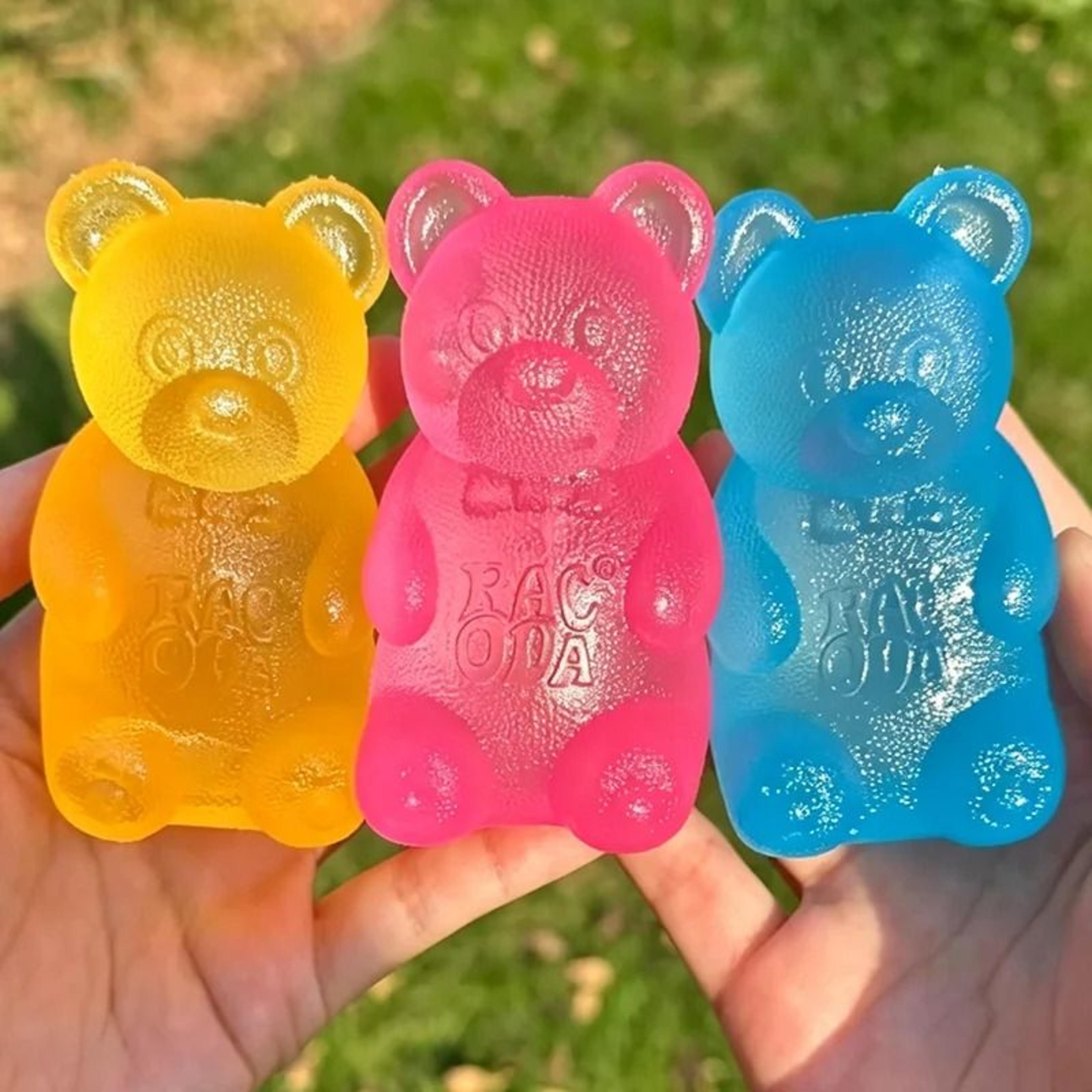 Cute Bear Maltose Dough Squeeze Toy Colorful Sensory Fidget Desk Decoration 5