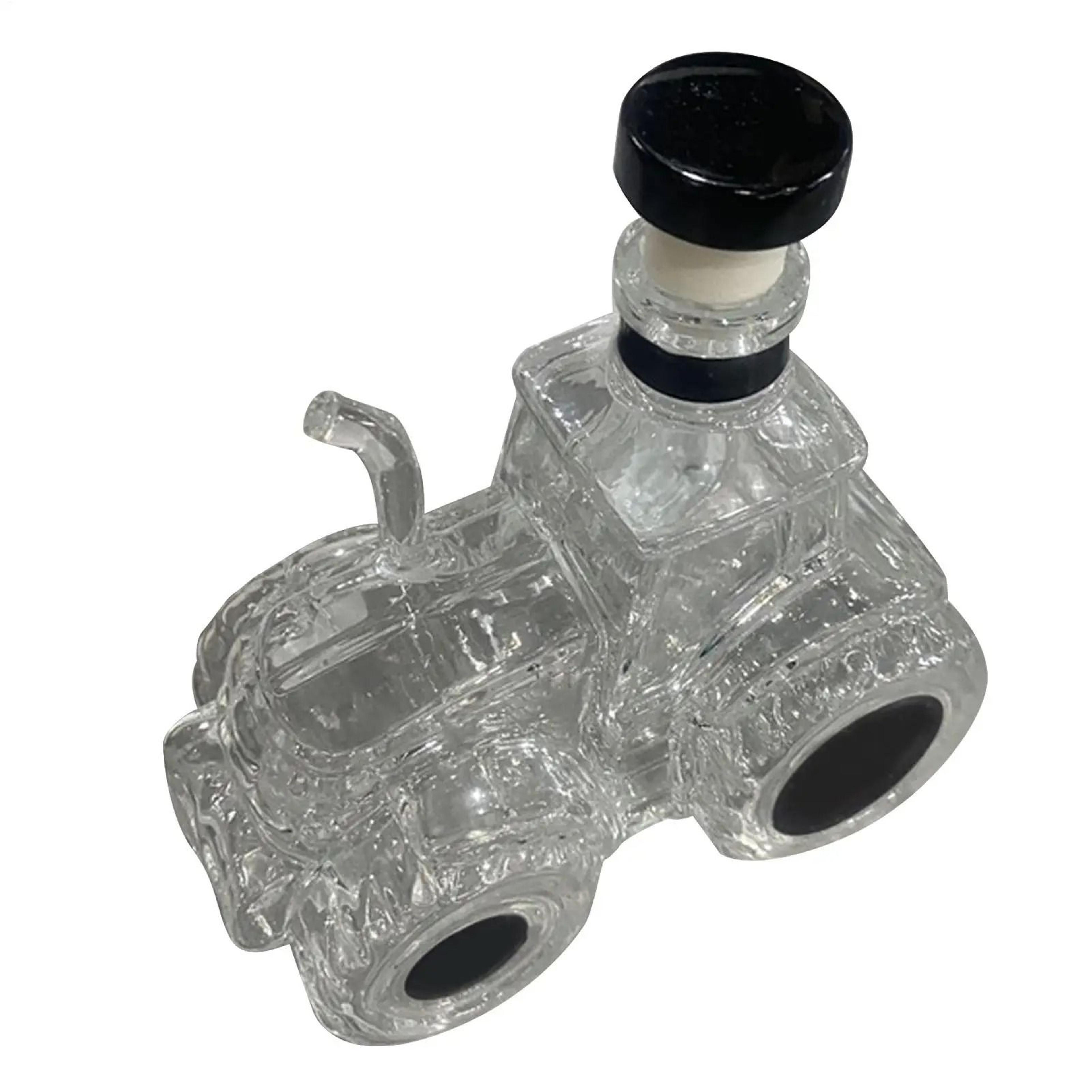 Handcrafted Tractor Whiskey Decanter 300ml Novelty Glass Liquor Dispenser Bottle 1