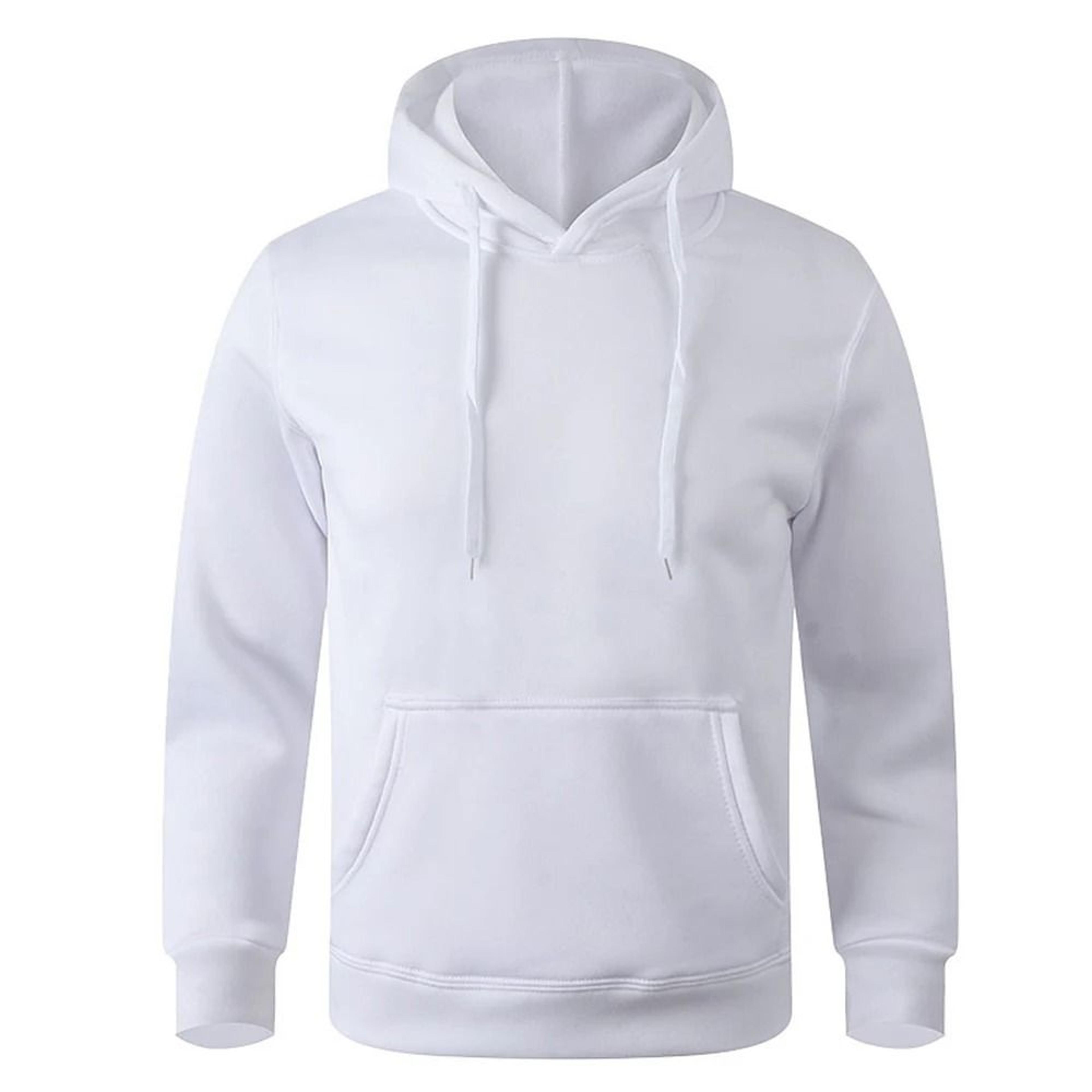 Unisex FleeceLined Pullover Hoodie Casual Solid Streetwear Sweatshirt With Kangaroo Pocket 14