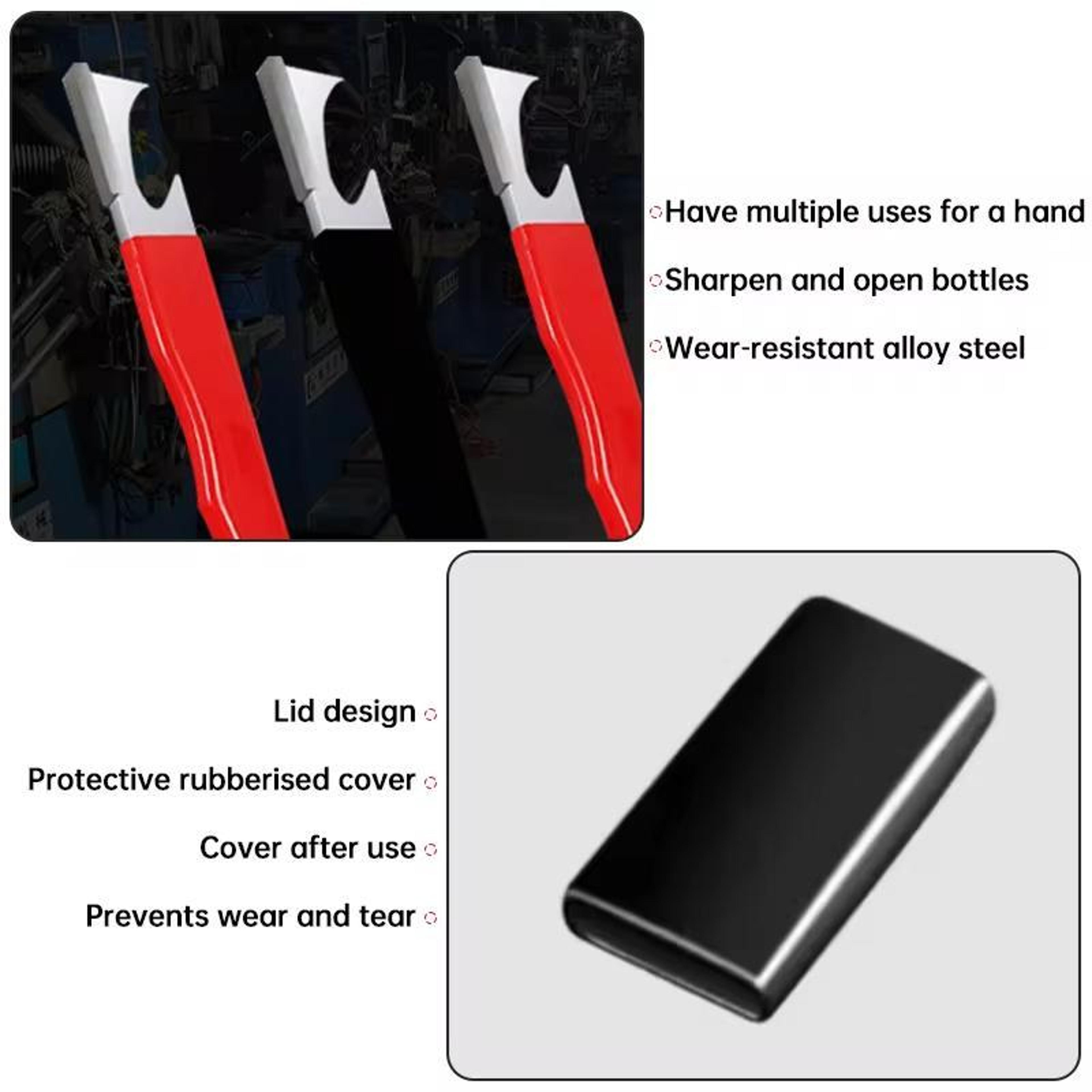 Knife Sharpener Pocket Multifunction Tool With Bottle Opener  Wrench 8